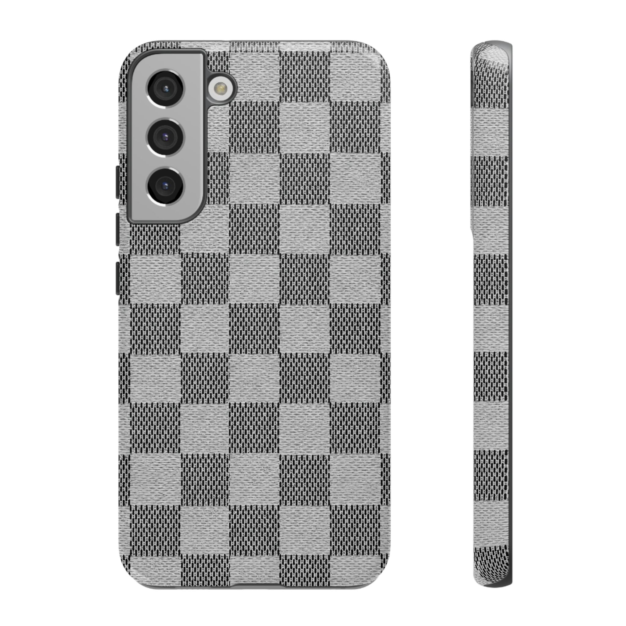 Checkered Grey Phone Case