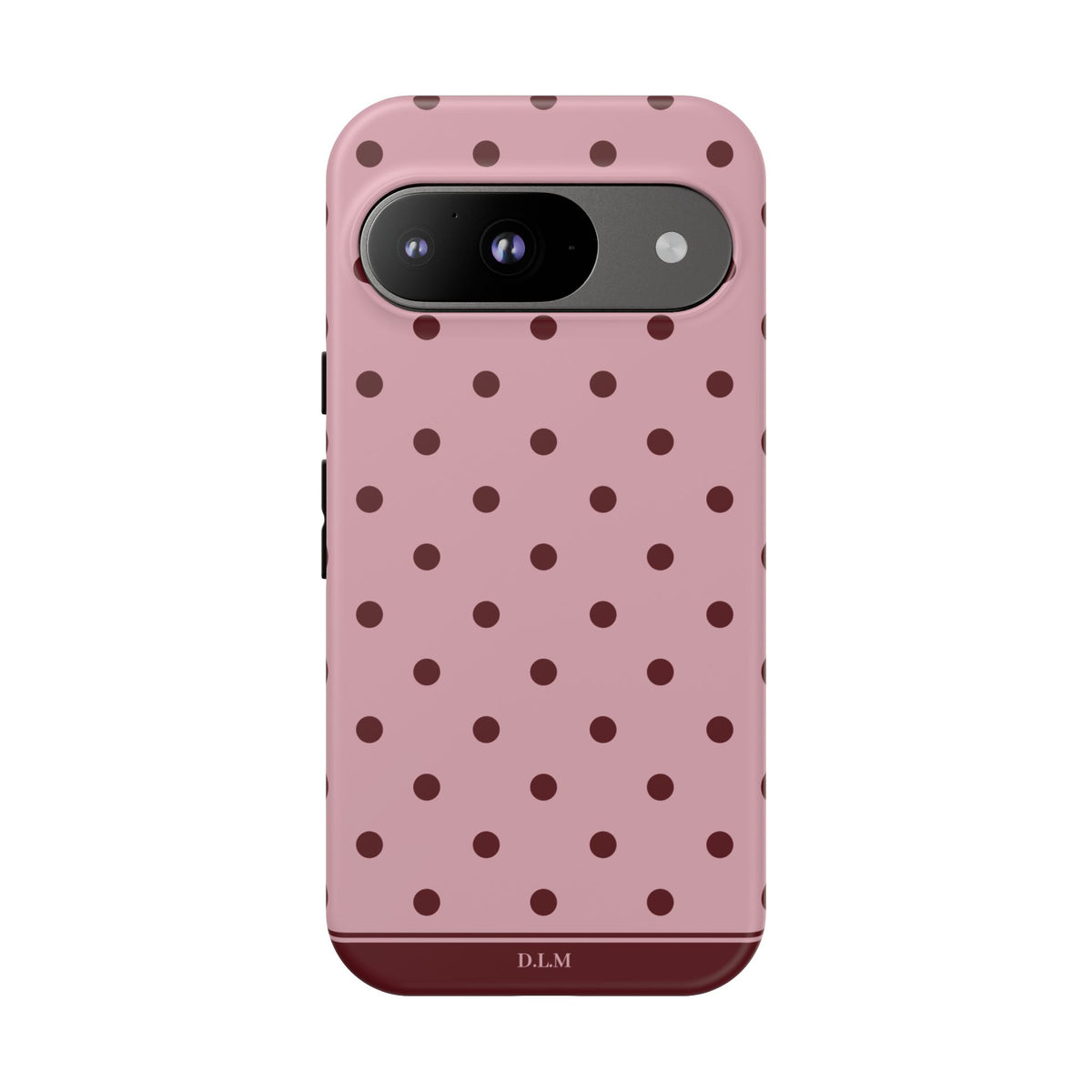 Berry Blush Personalised Polka Dot Case