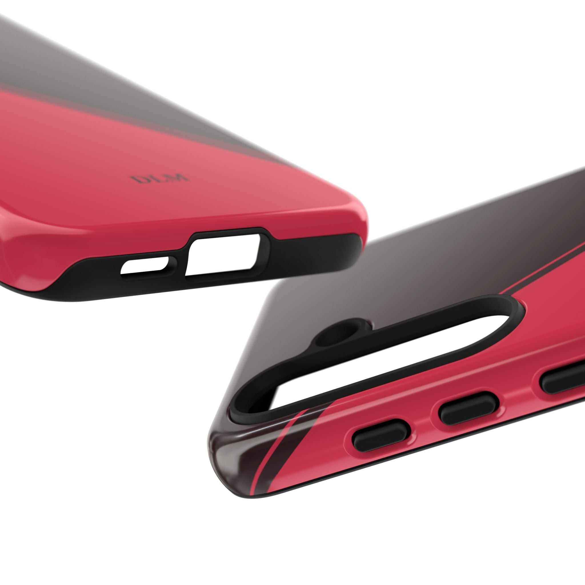 Red/Brown Two Tone Custom Initials Case