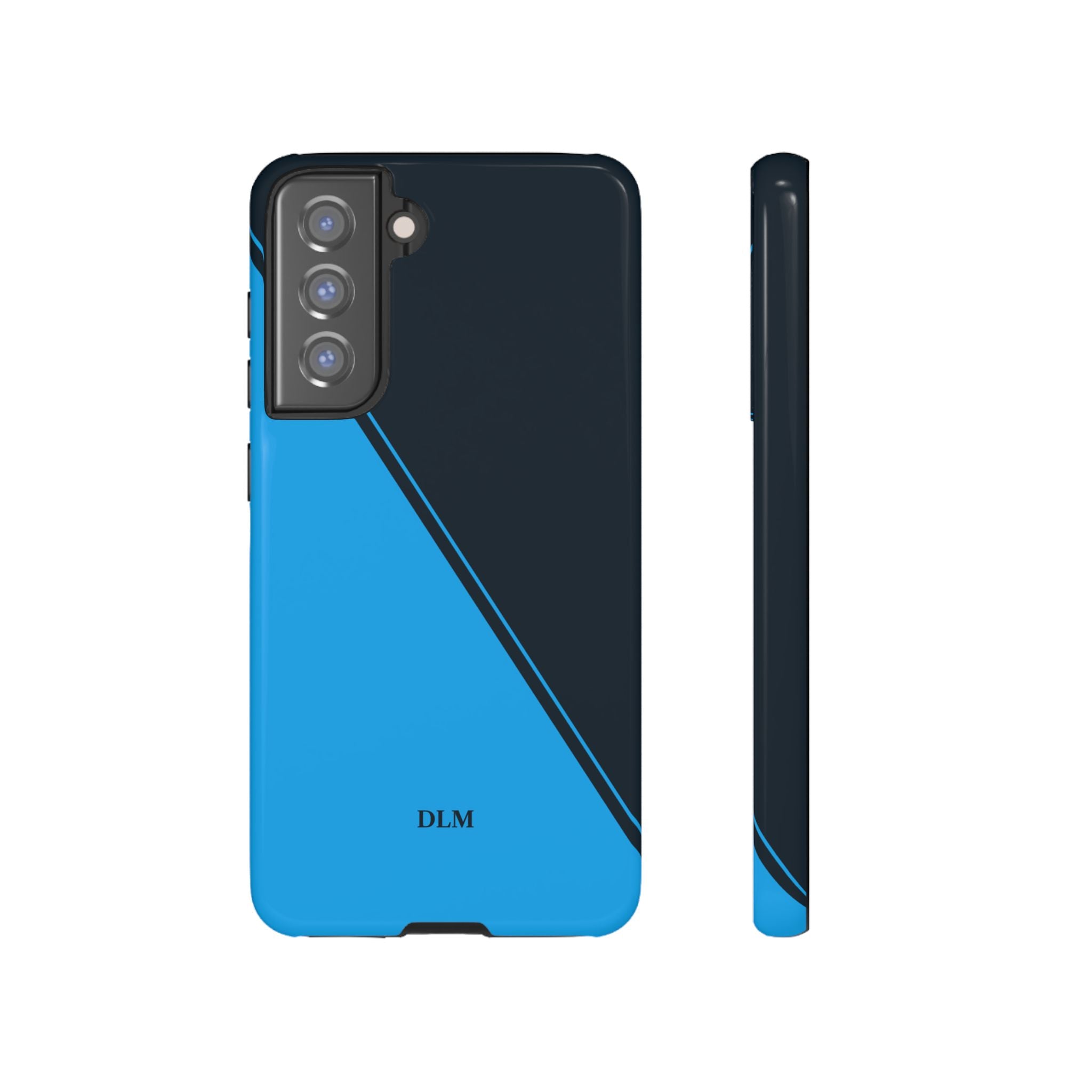 Blues Two Tone Custom Initials Case