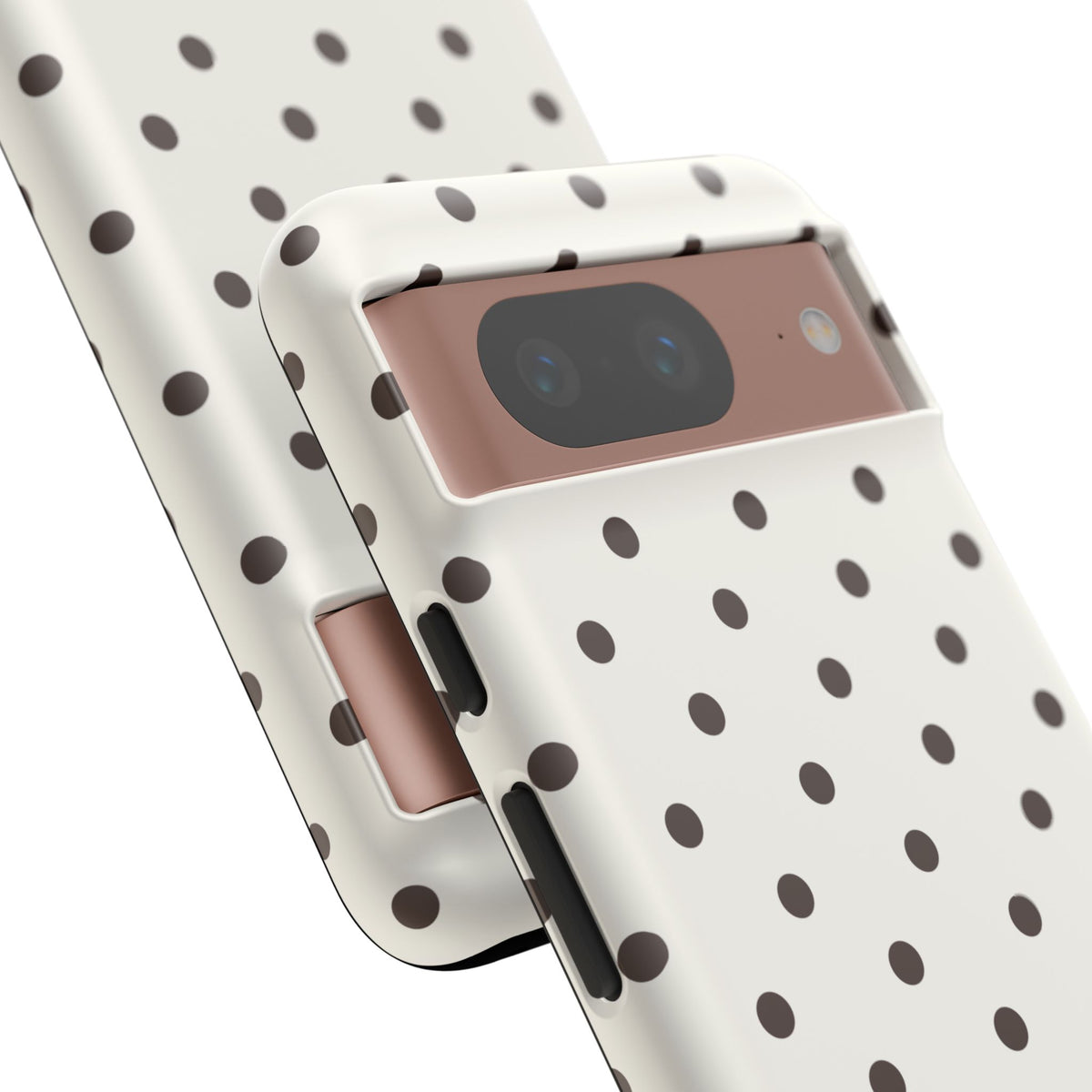 Creamy Mocha Personalised Polka Dot Case