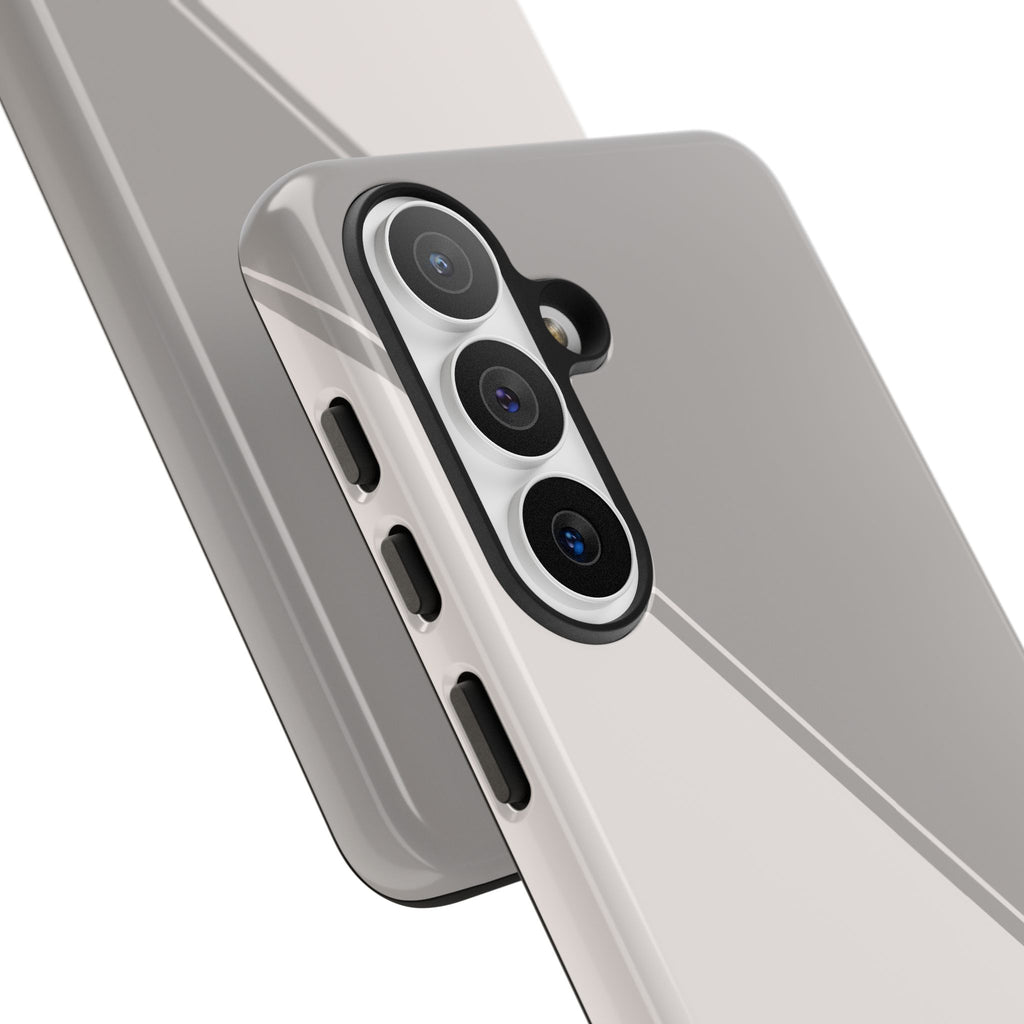 Grey Two Tone Case Custom Initials Case