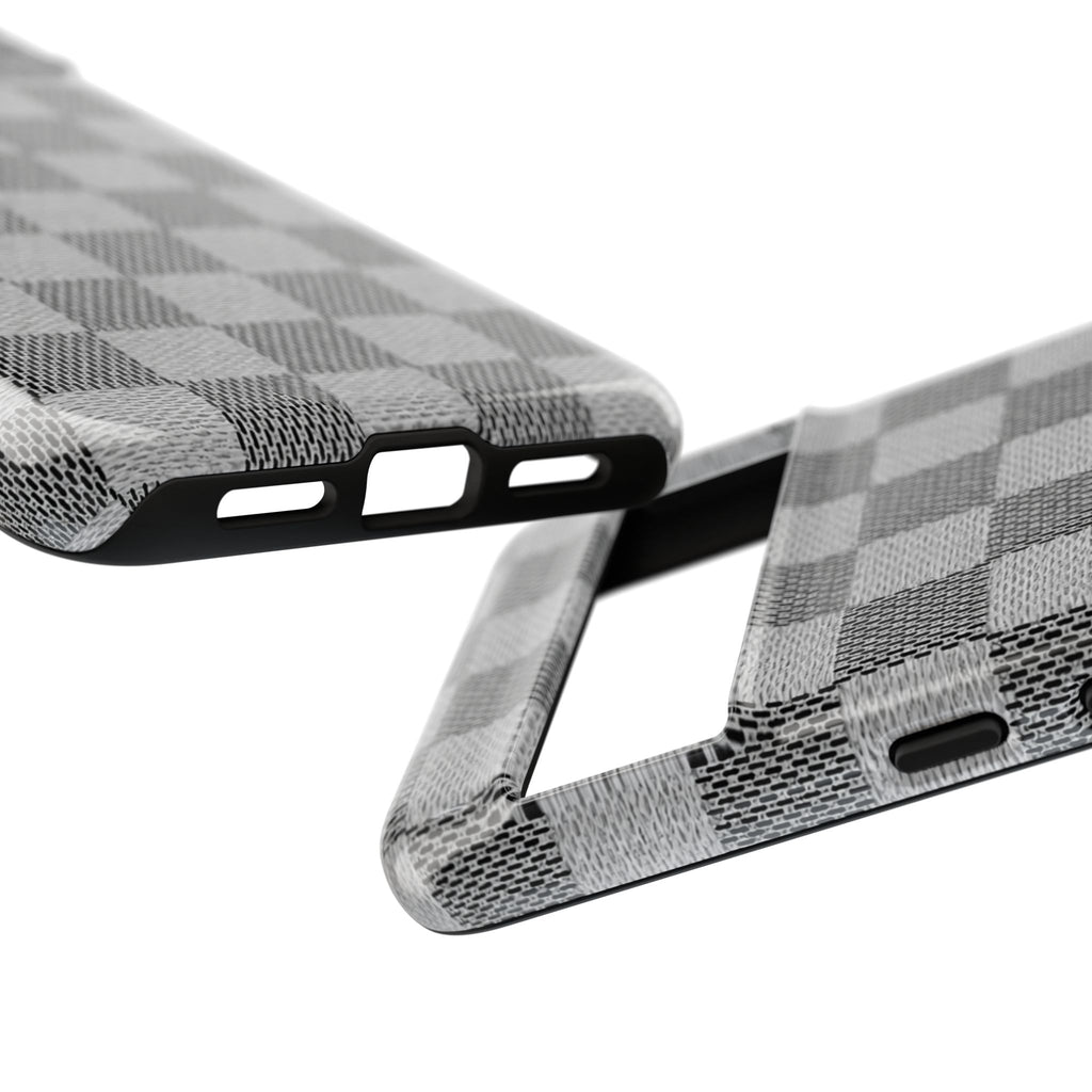 Checkered Grey Phone Case
