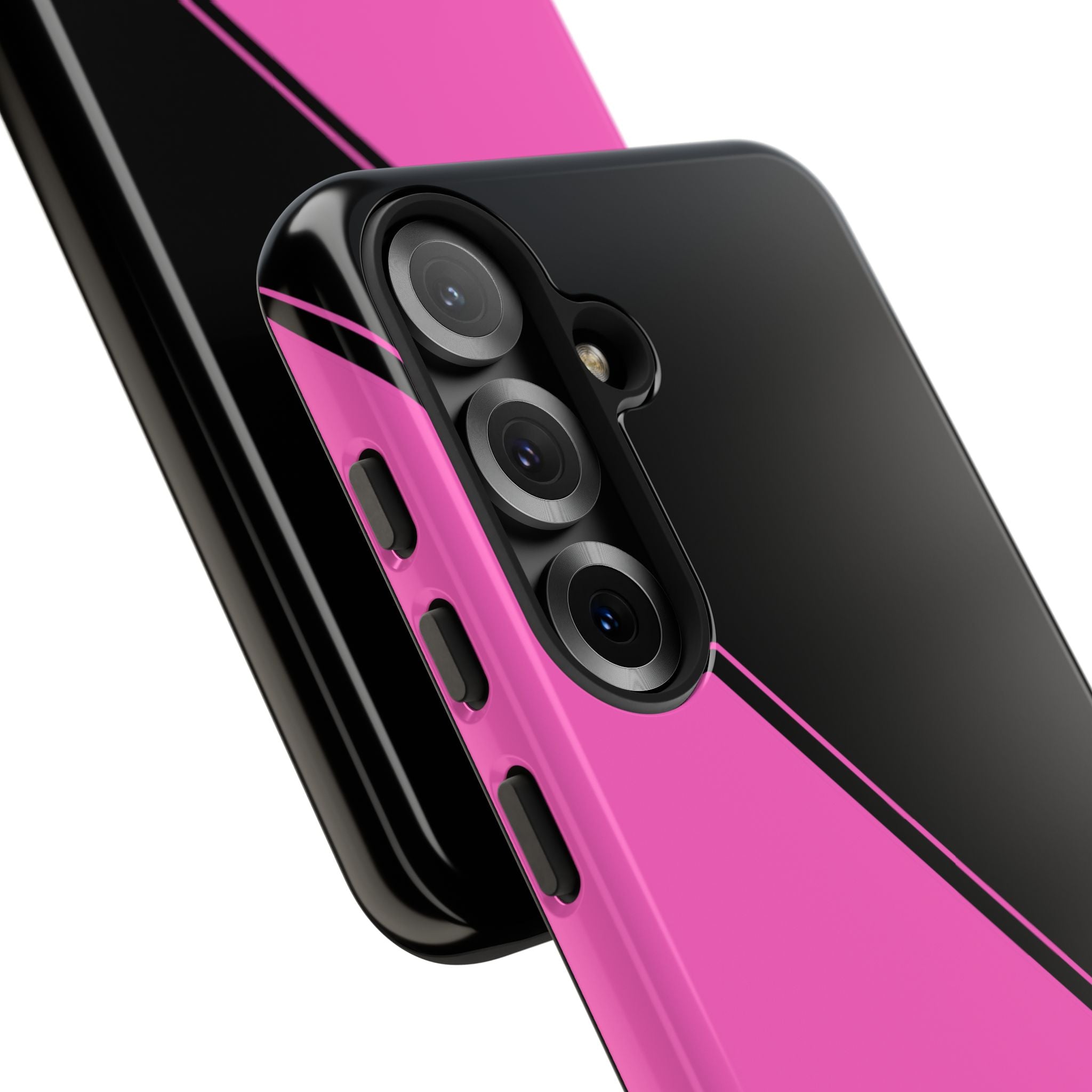 Pink/Black Two Tone Custom Initials Case