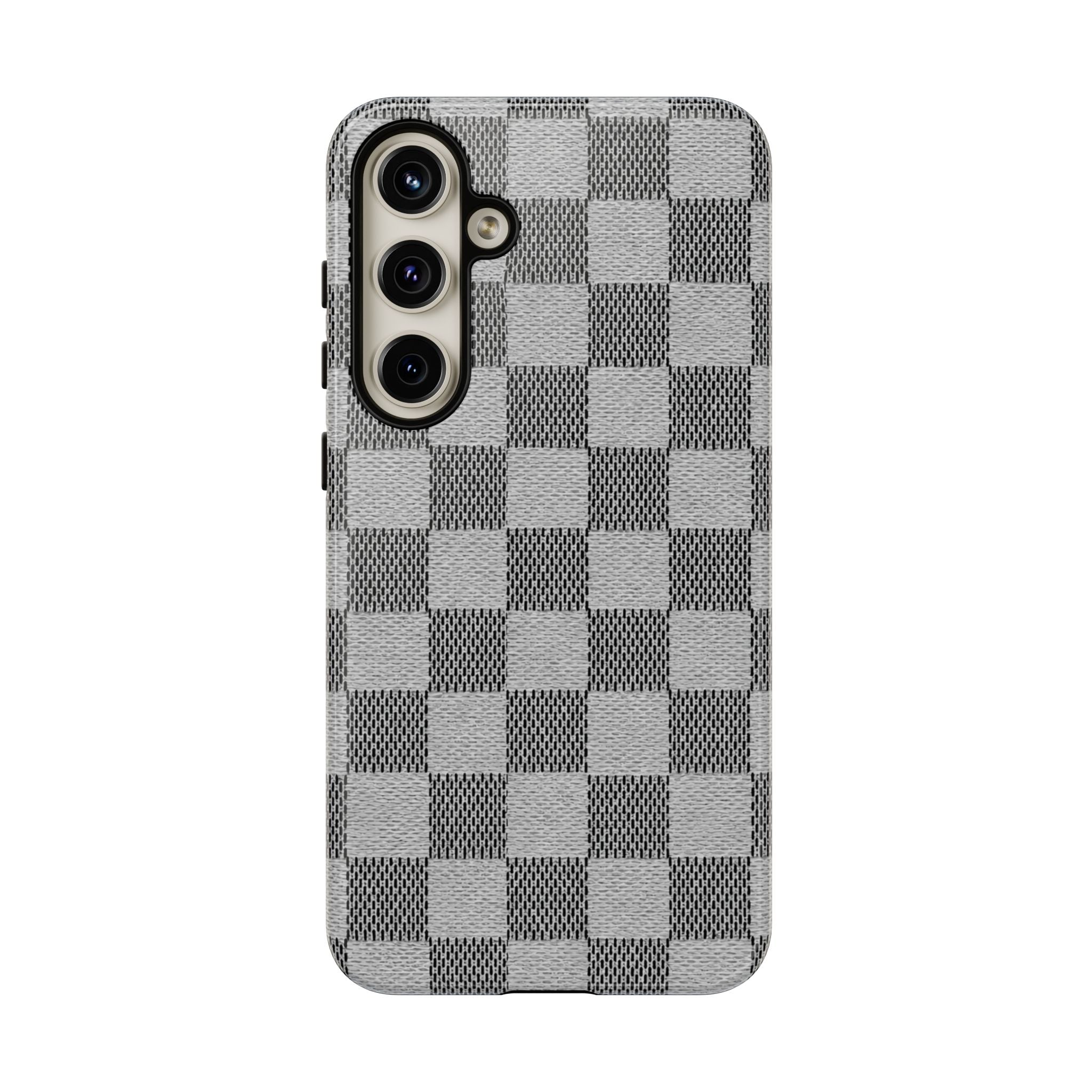 Checkered Grey Phone Case