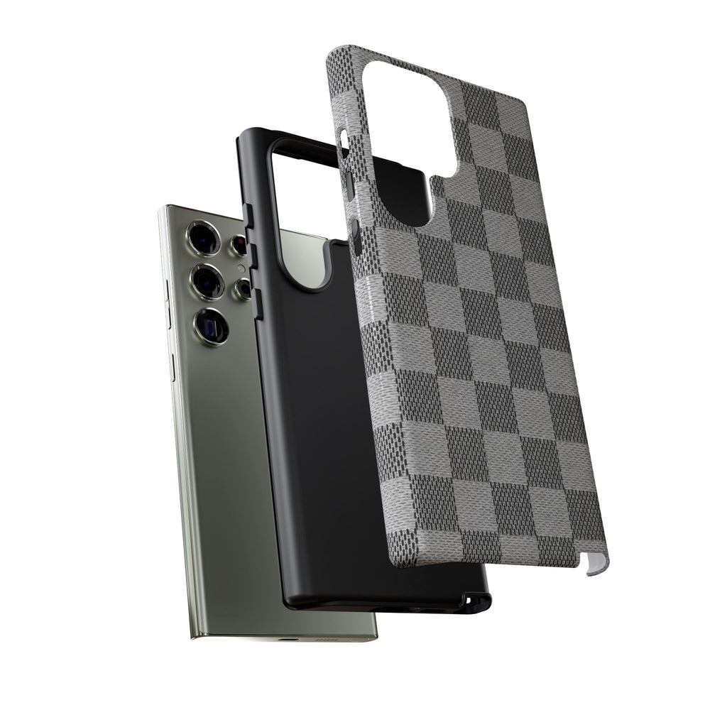 Checkered Grey Phone Case