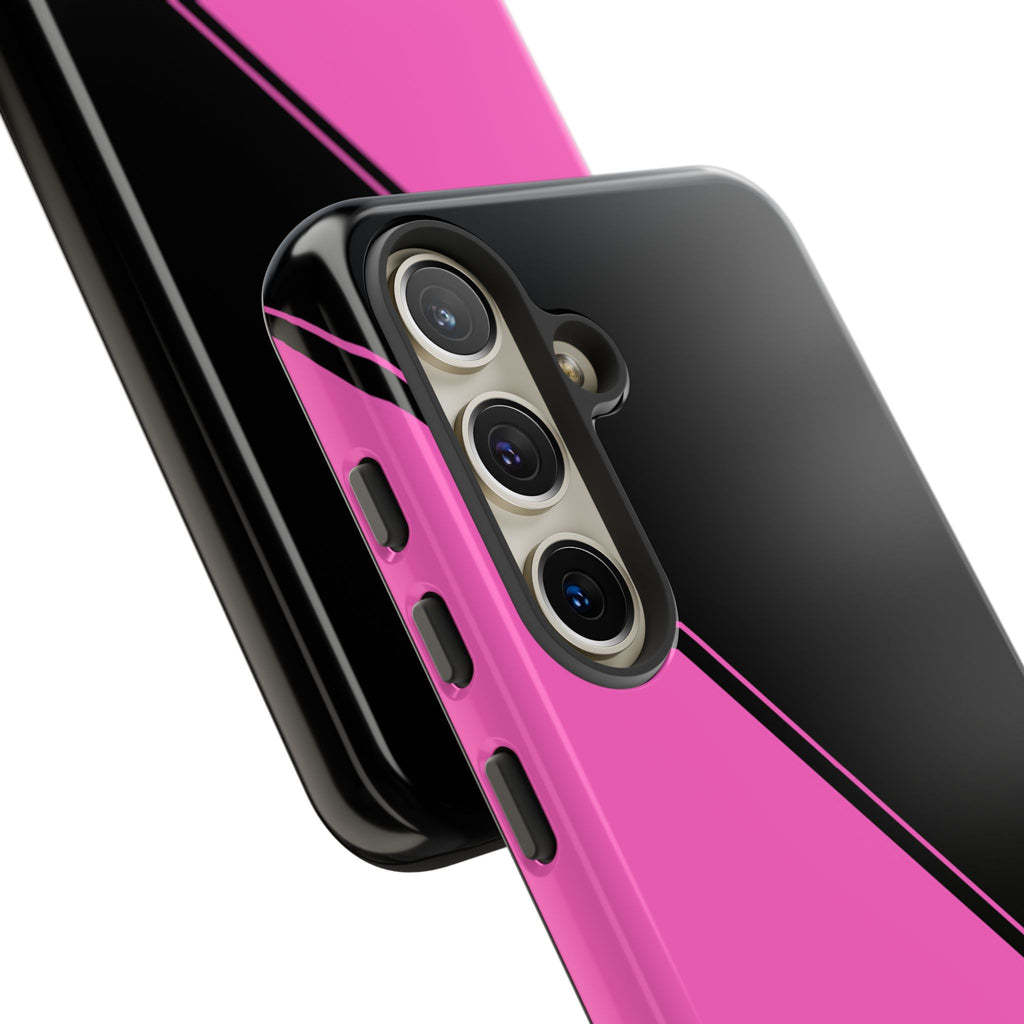 Pink/Black Two Tone Custom Initials Case