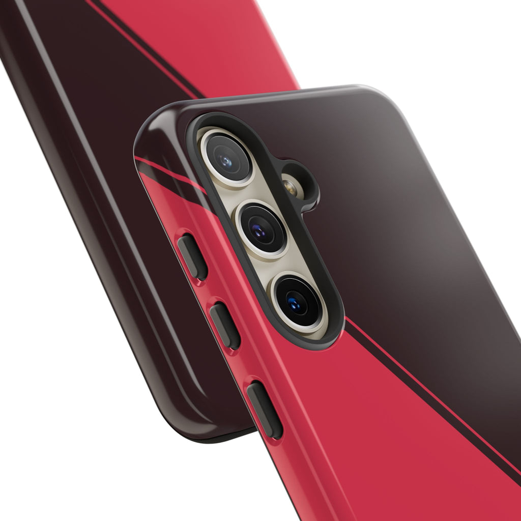 Red/Brown Two Tone Custom Initials Case
