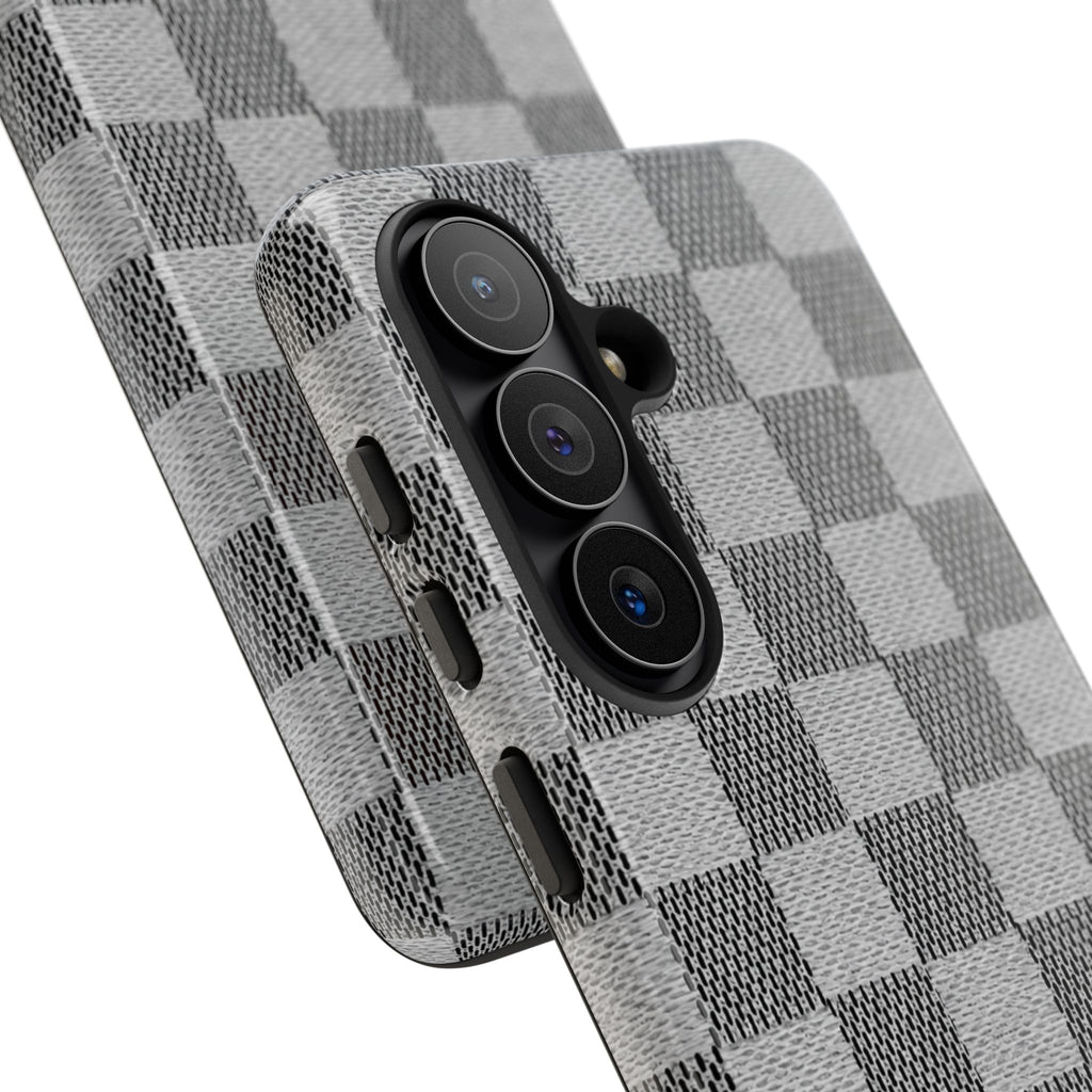 Checkered Grey Phone Case