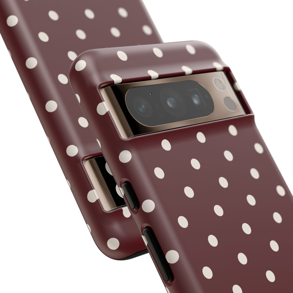 Cranberry Cream Personalised Polka Dot Case