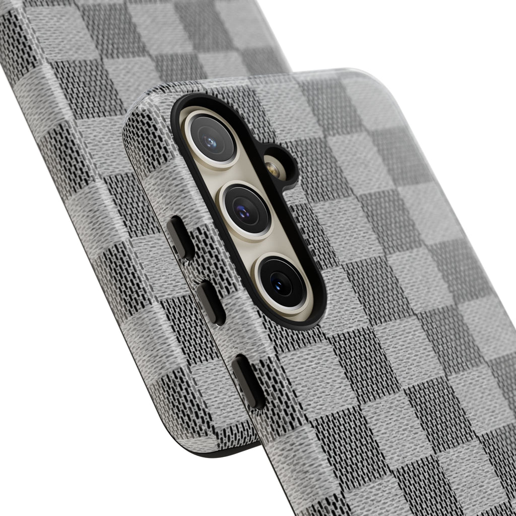 Checkered Grey Phone Case