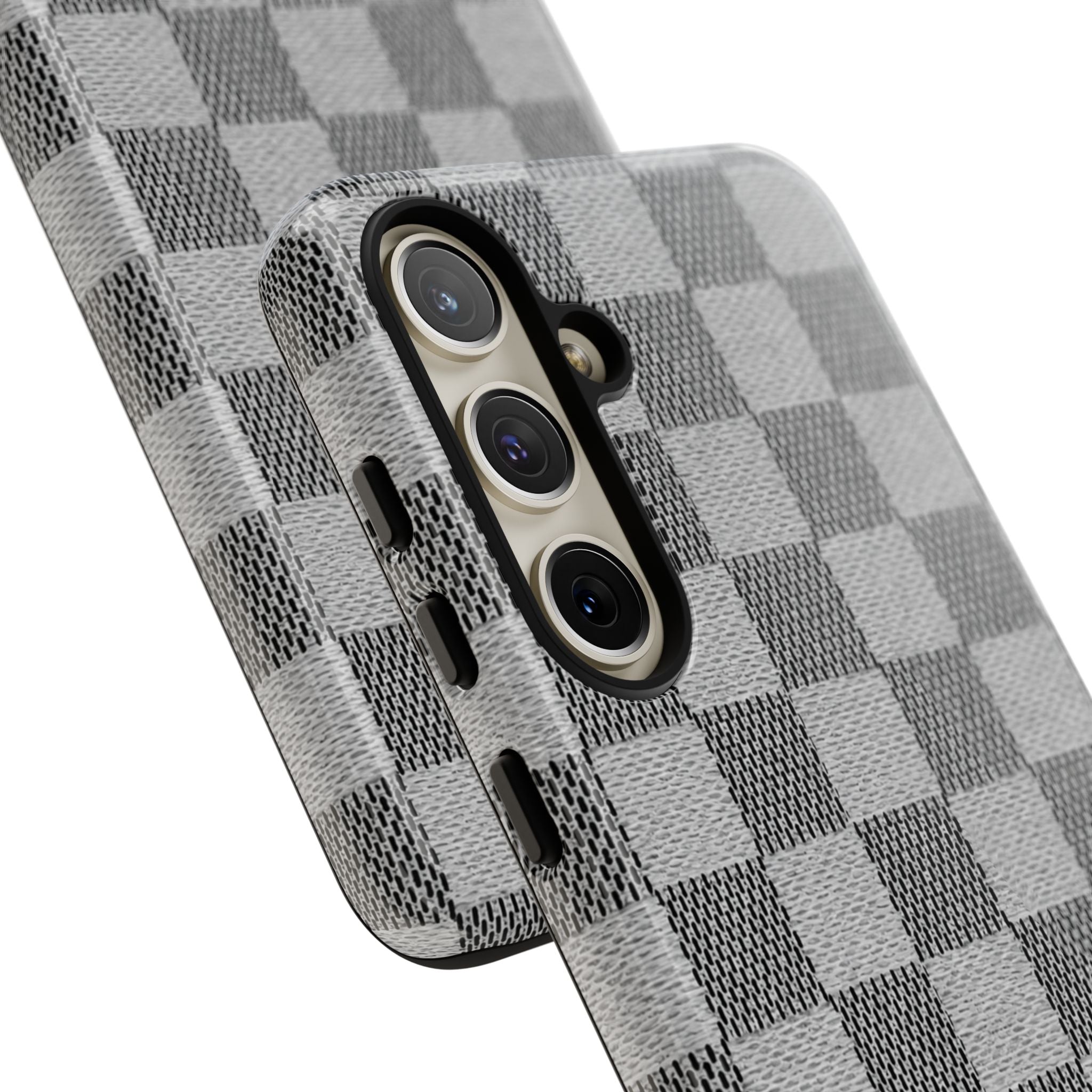 Checkered Grey Phone Case