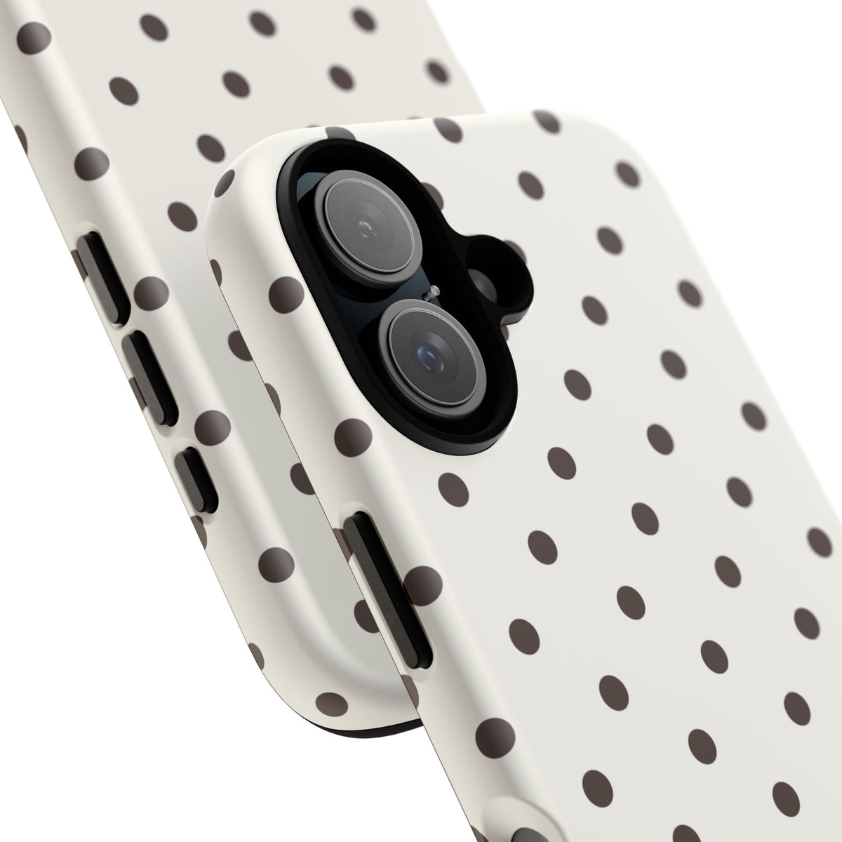 Creamy Mocha Personalised Polka Dot Case