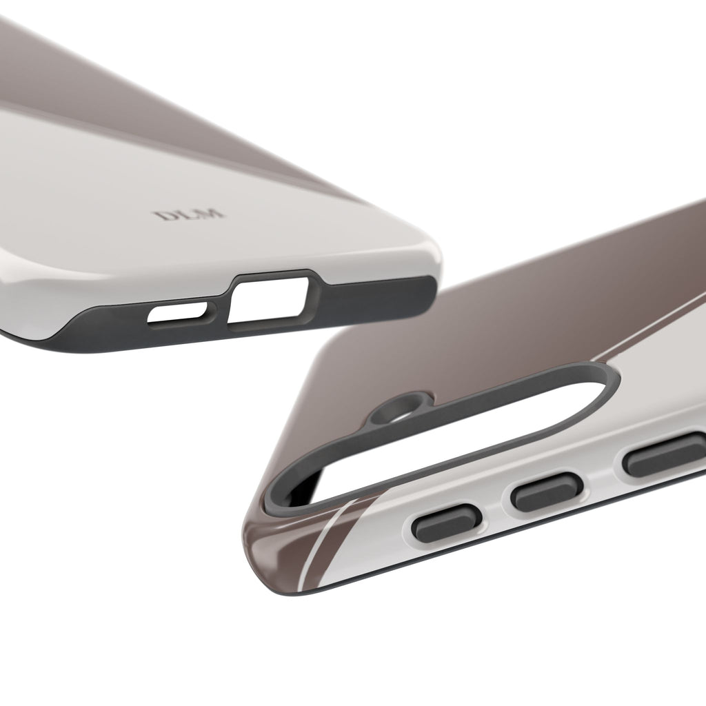 Brown/Cream Two Tone Custom Initials Case