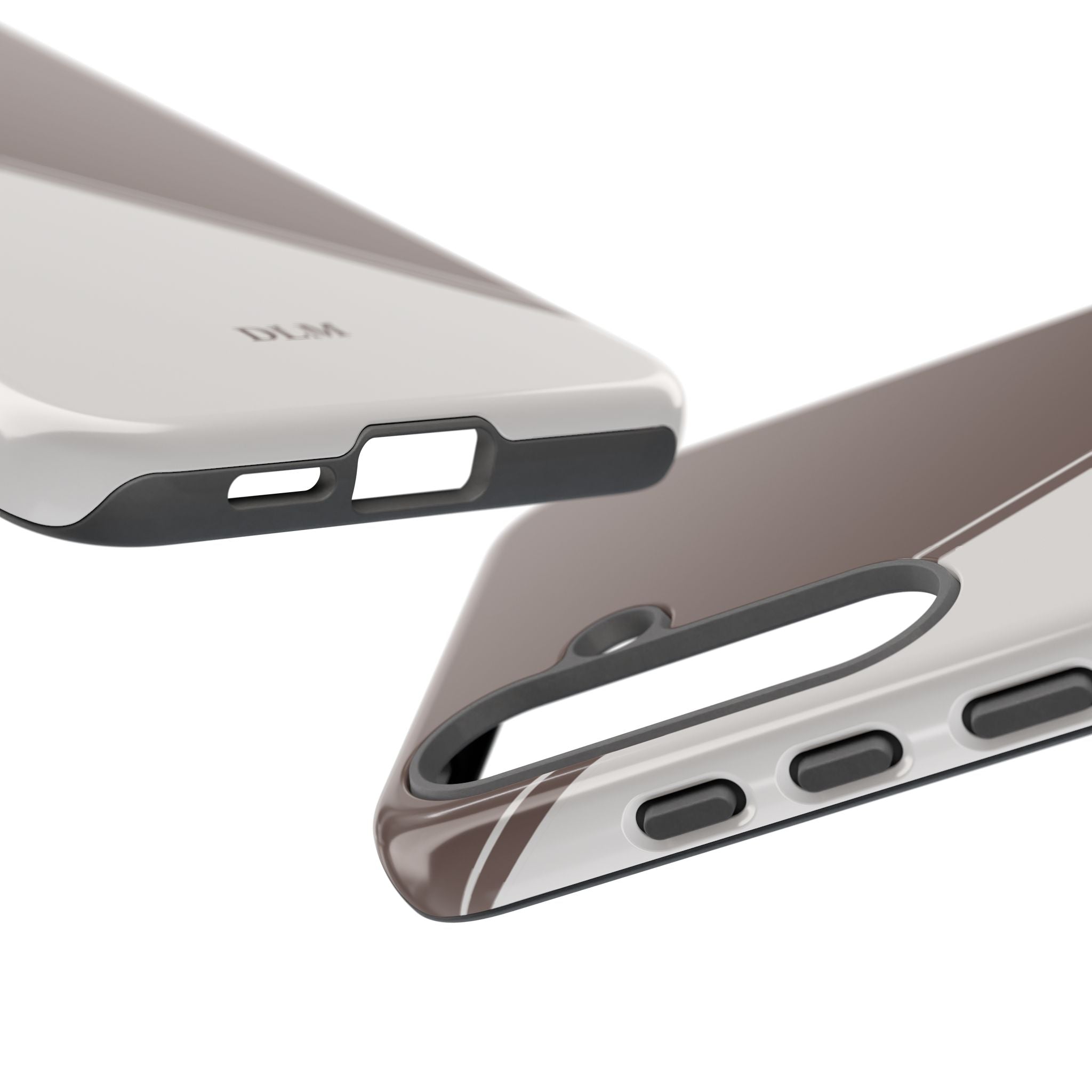 Brown/Cream Two Tone Custom Initials Case