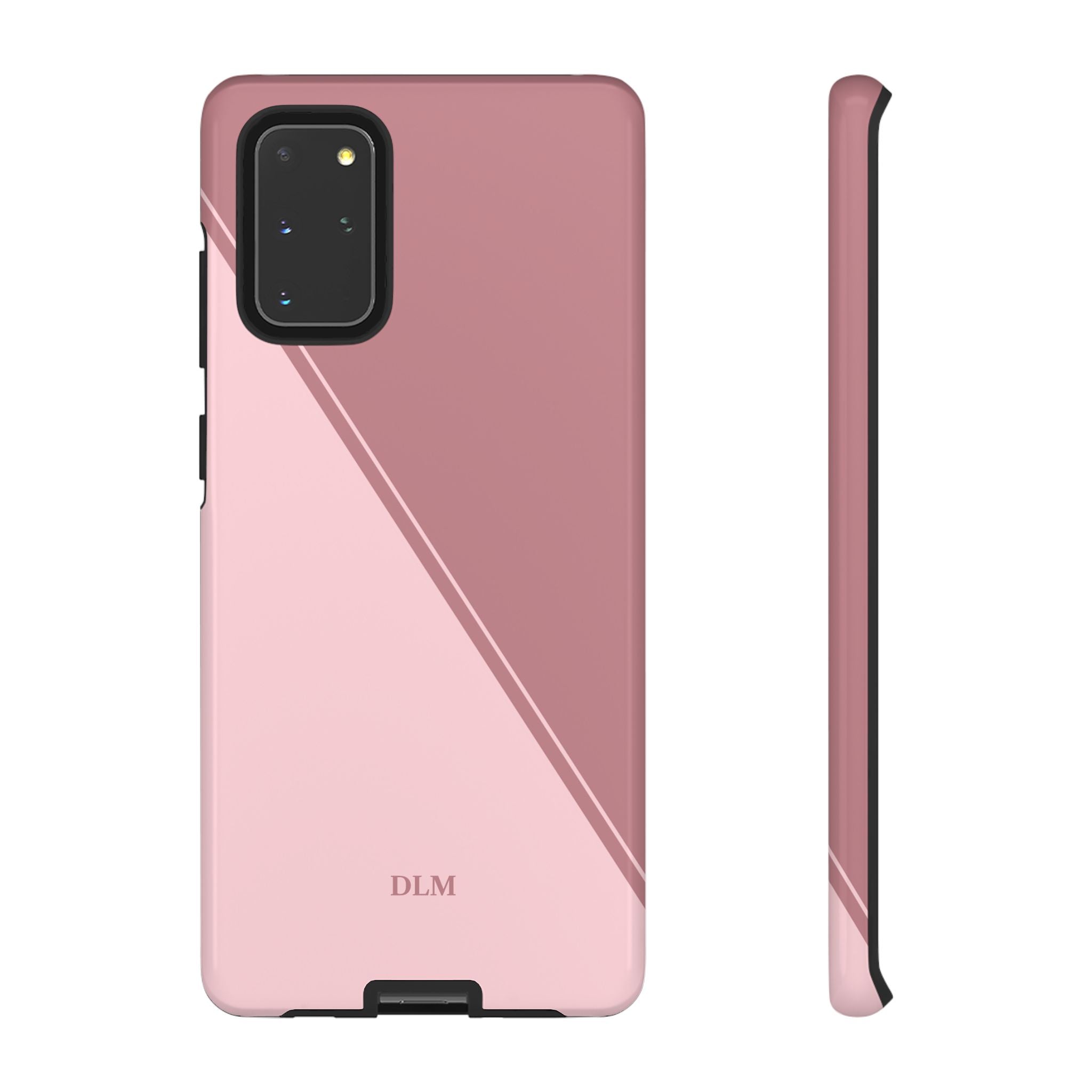 Pinks Two Tone Custom Initials Case