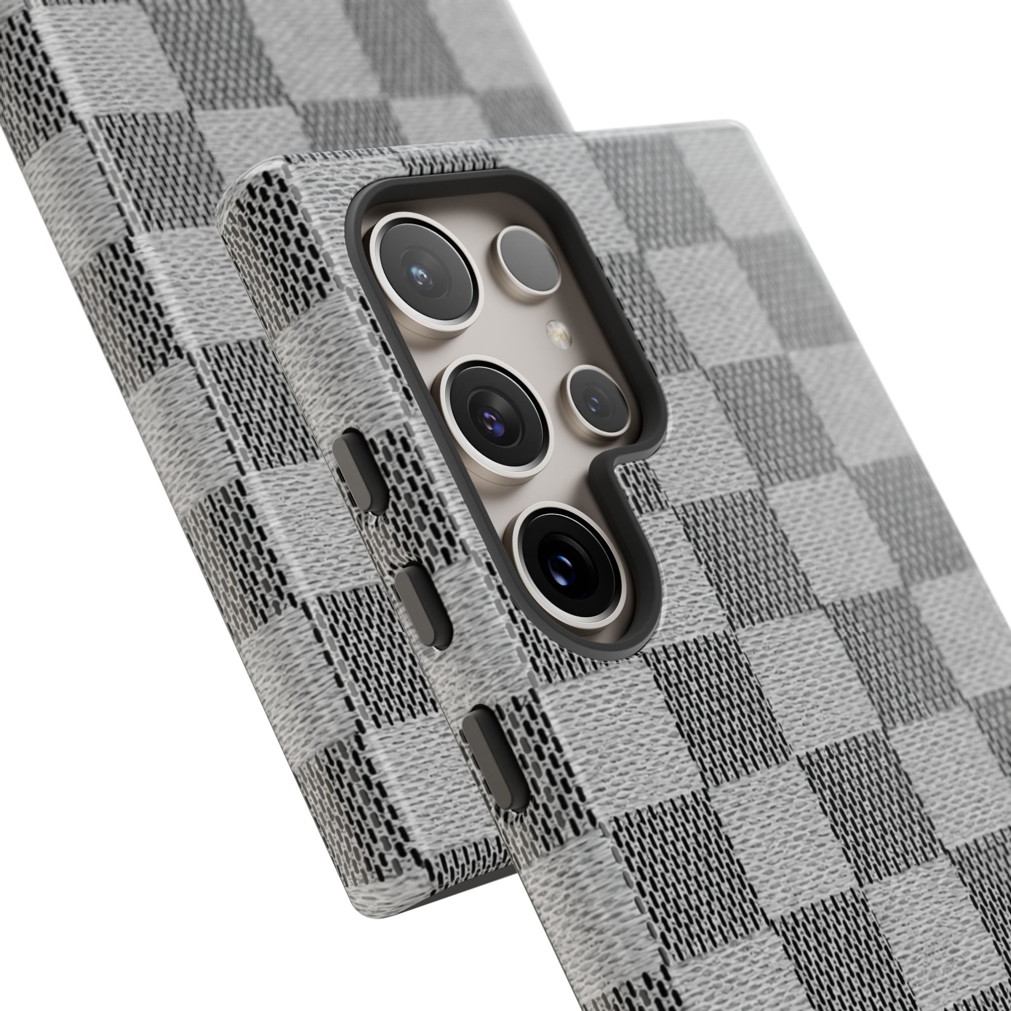 Checkered Grey Phone Case