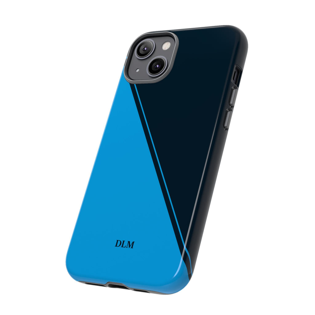 Blues Two Tone Custom Initials Case