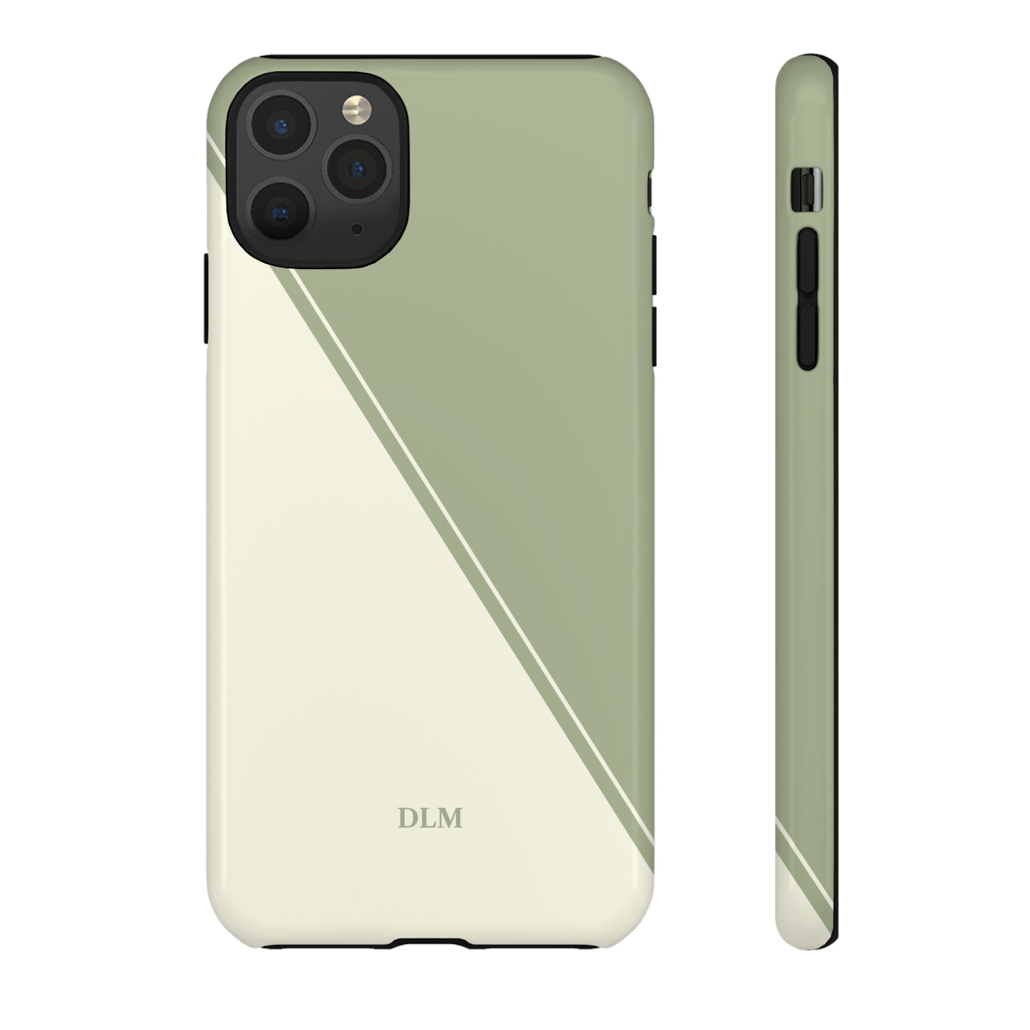 Matcha Two Tone Custom Initials Case