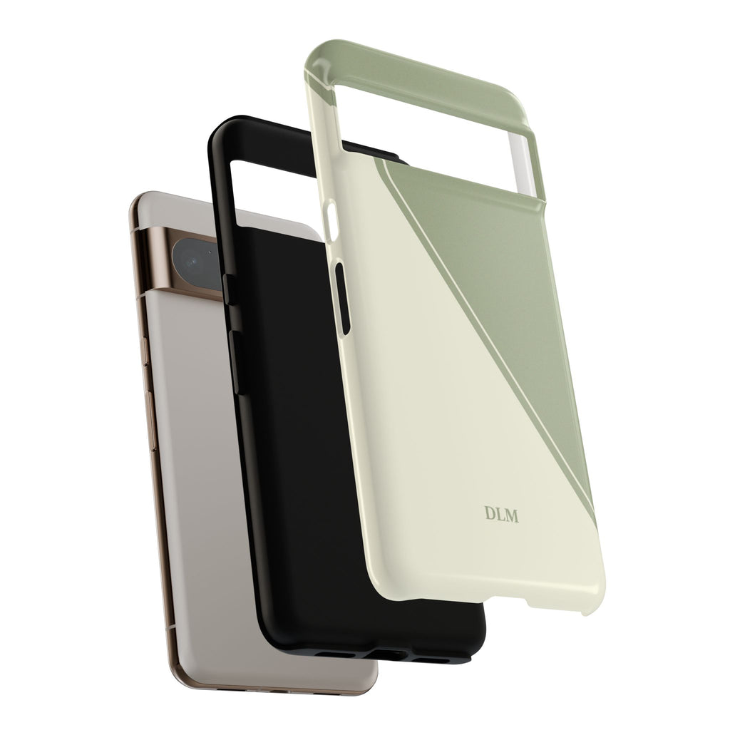 Matcha Two Tone Custom Initials Case