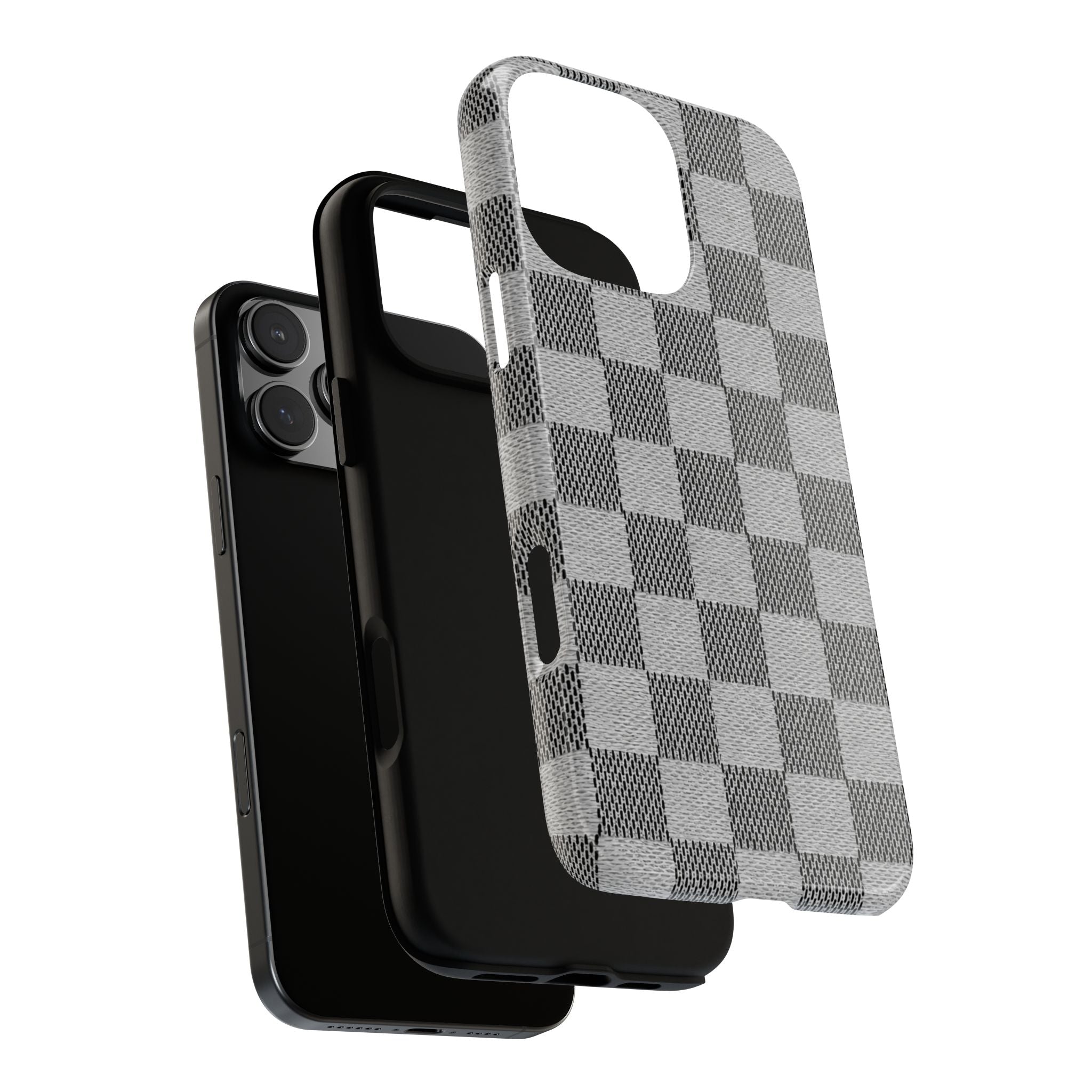 Checkered Grey Phone Case