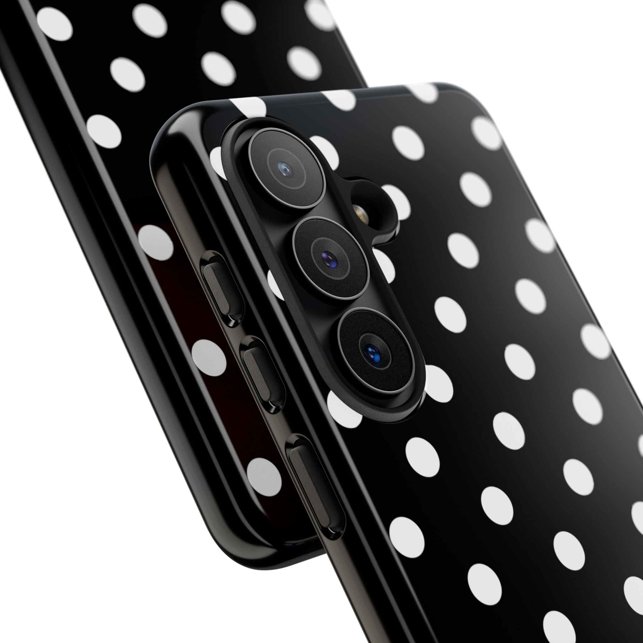 Black & White PolkaDot Customisable Case