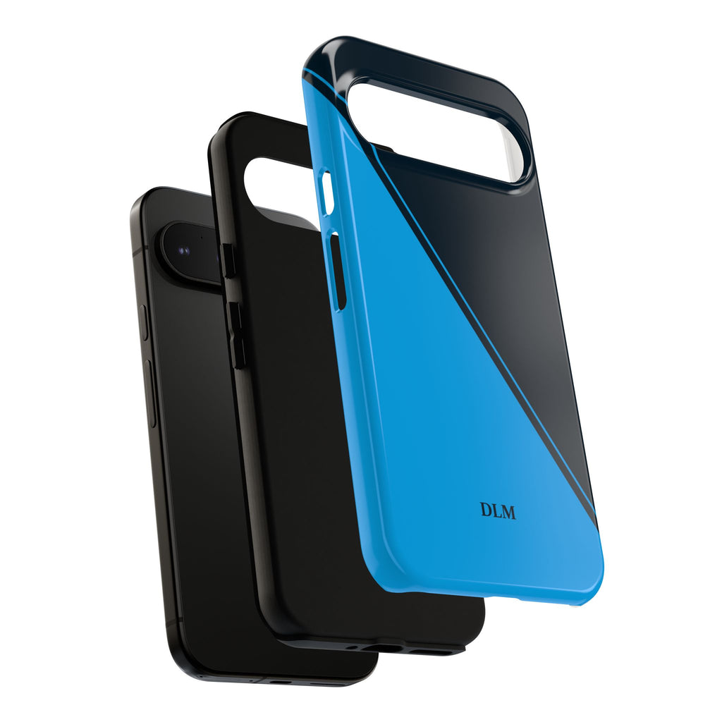 Blues Two Tone Custom Initials Case