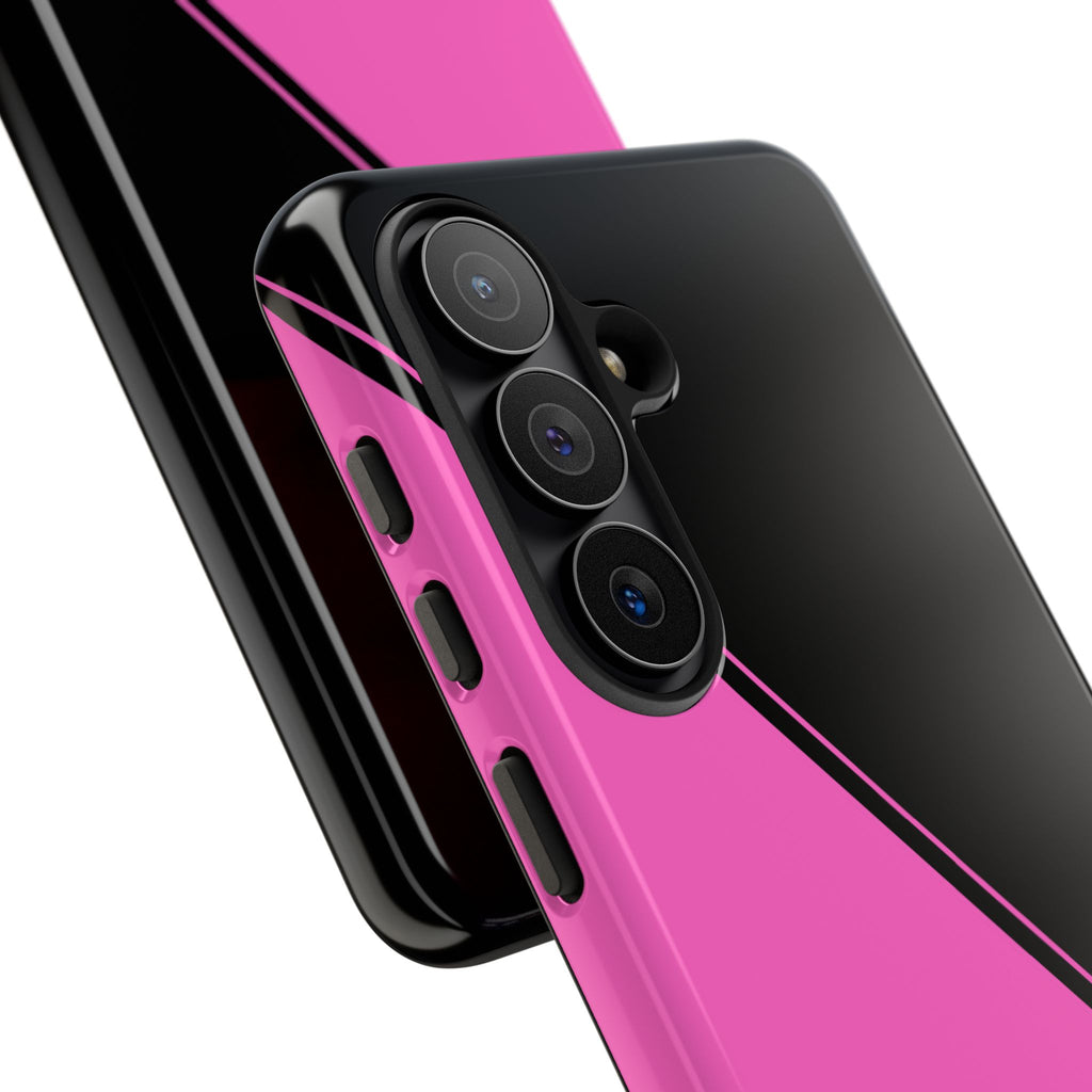 Pink/Black Two Tone Custom Initials Case