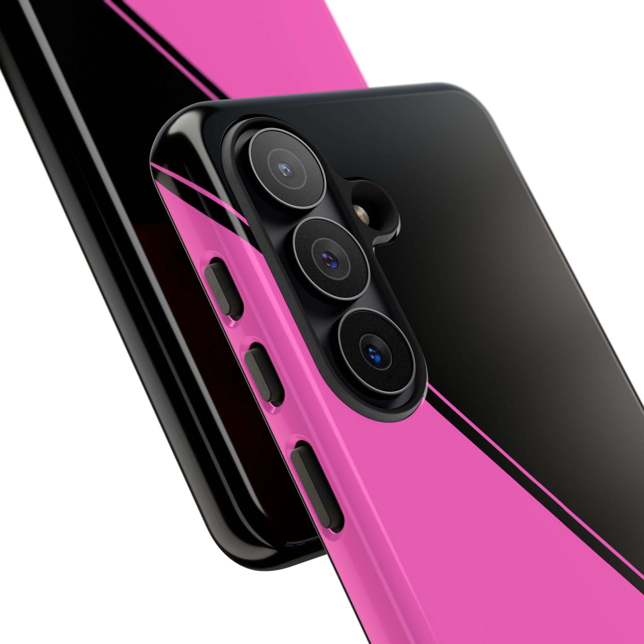 Pink/Black Two Tone Custom Initials Case