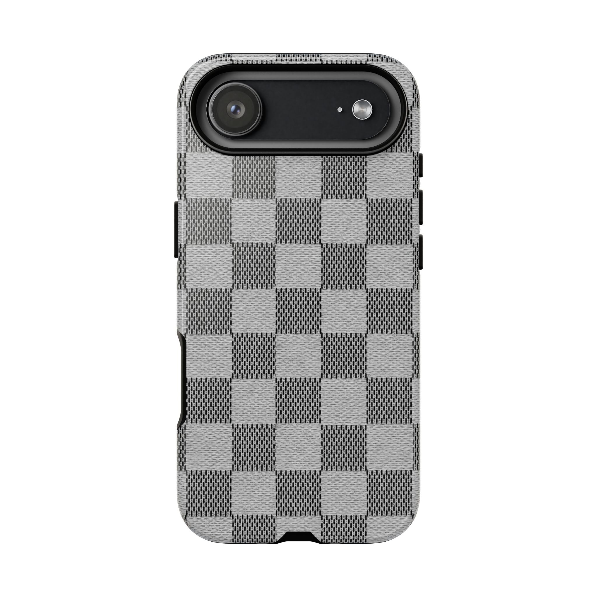Checkered Grey Phone Case