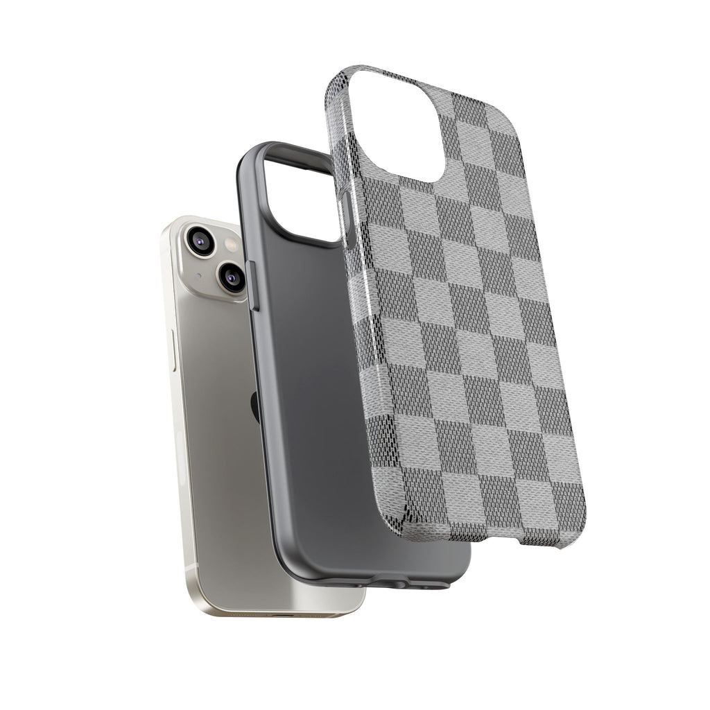 Checkered Grey Phone Case