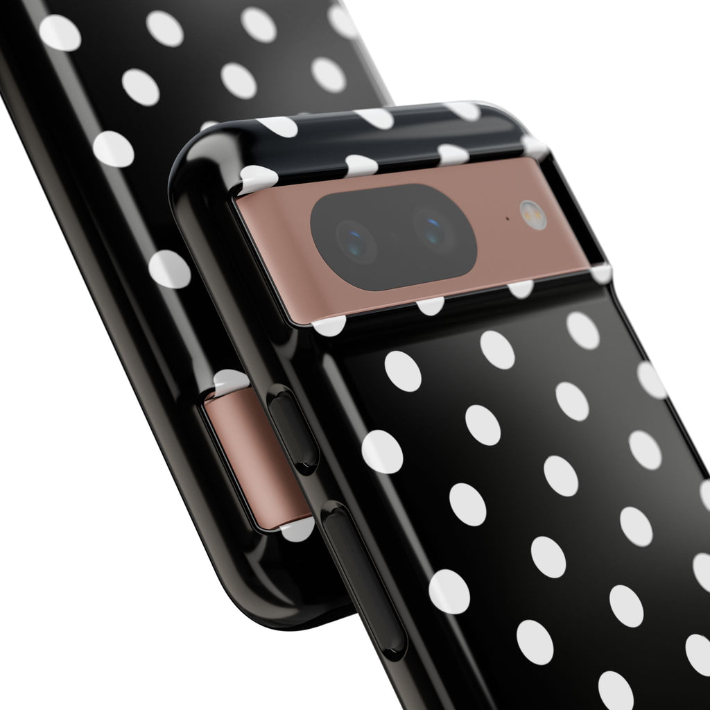 Black & White PolkaDot Customisable Case