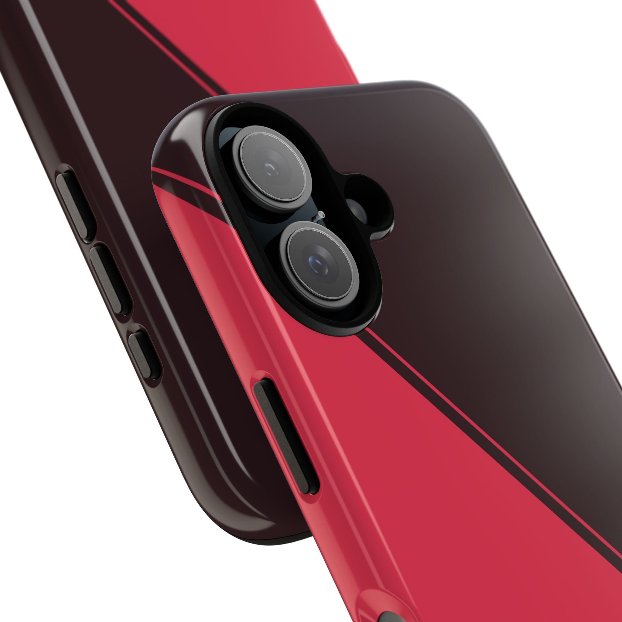 Red/Brown Two Tone Custom Initials Case