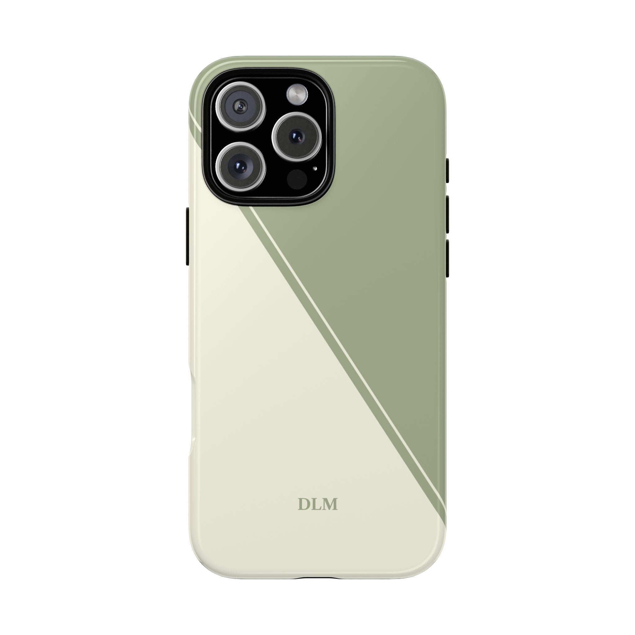 Matcha Two Tone Custom Initials Case