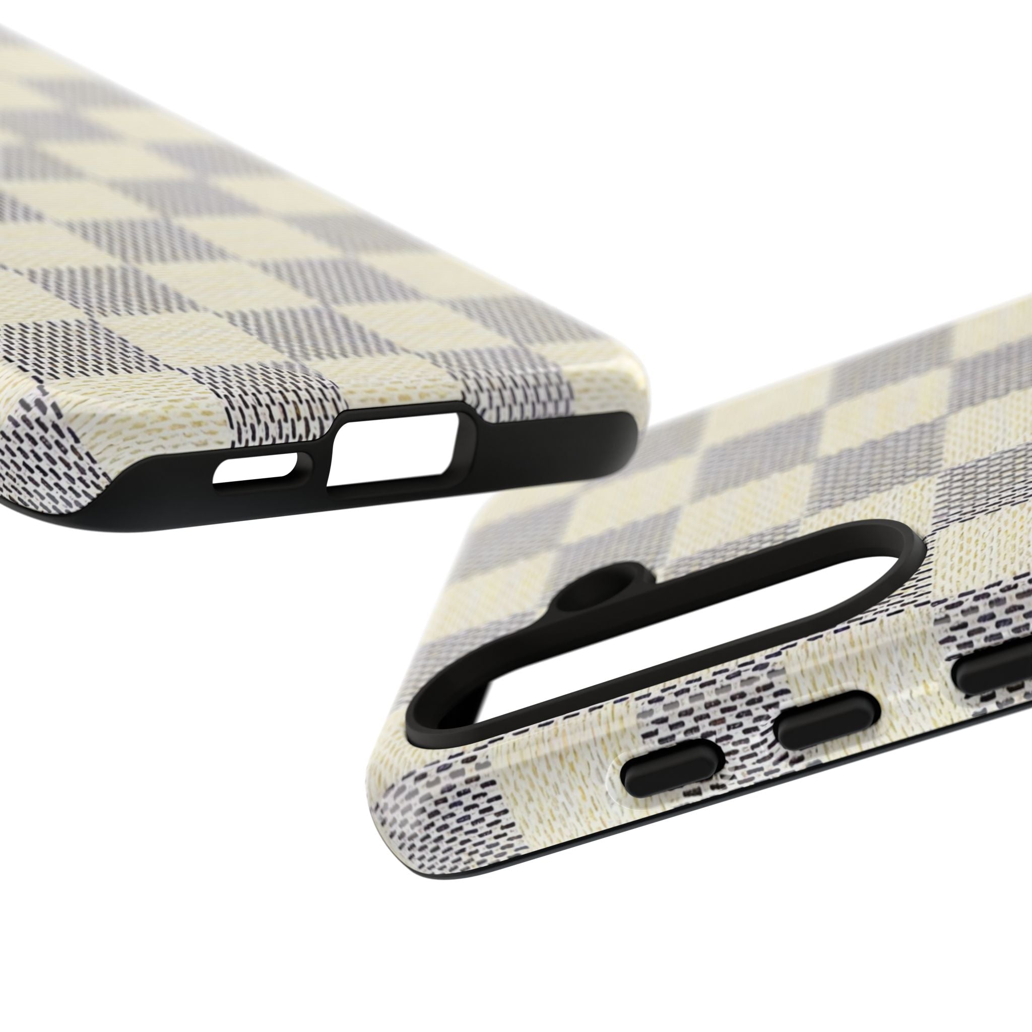 Checkered Cream Phone Case