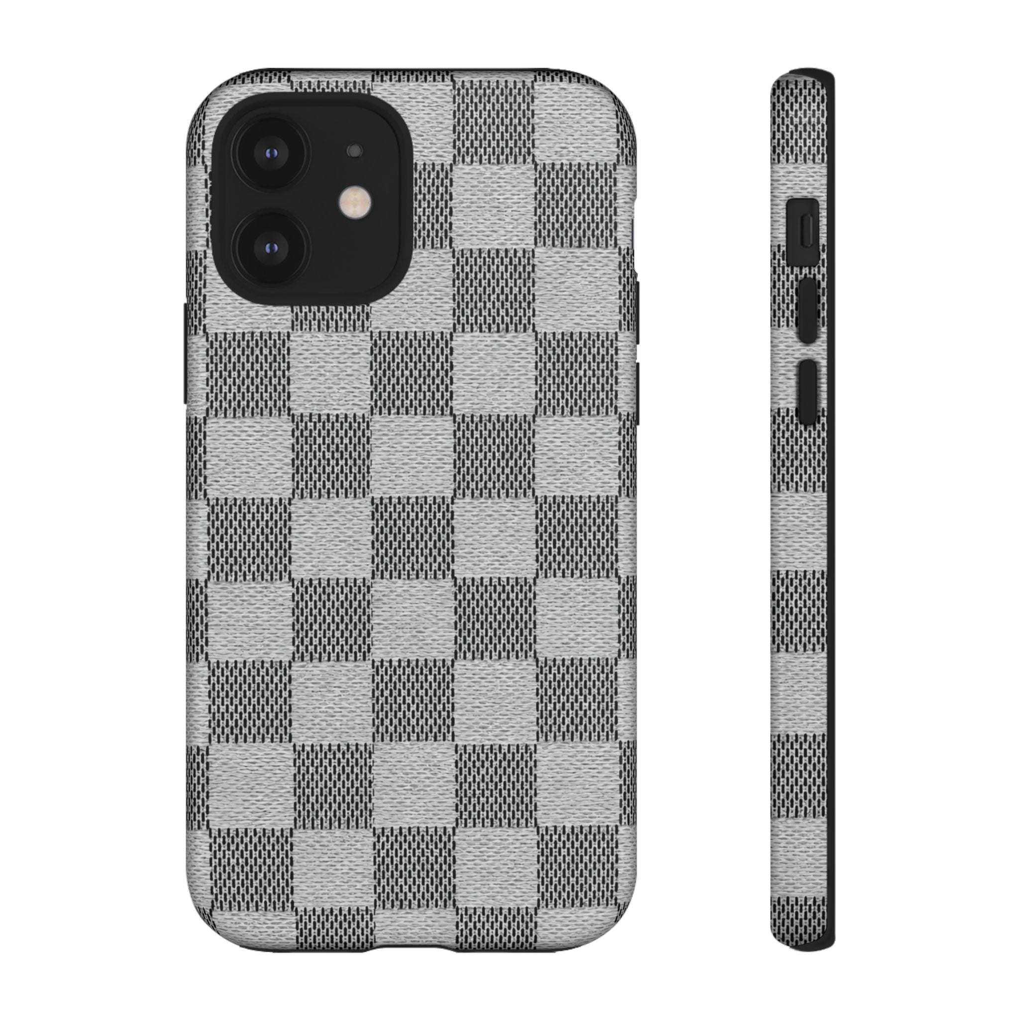 Checkered Grey Phone Case
