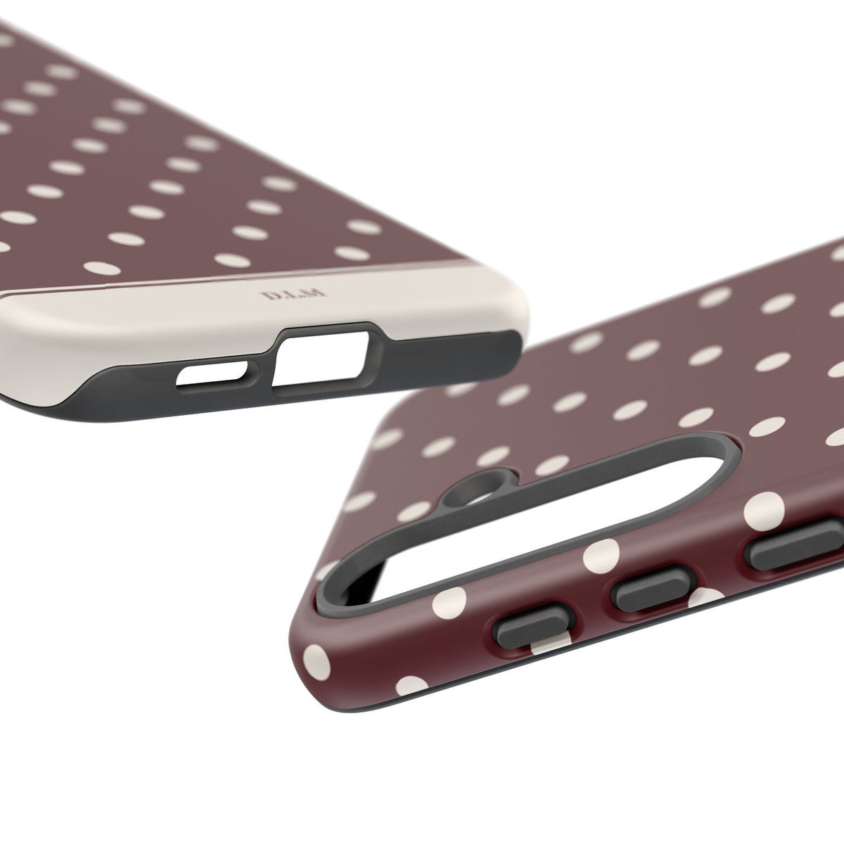 Cranberry Cream Personalised Polka Dot Case