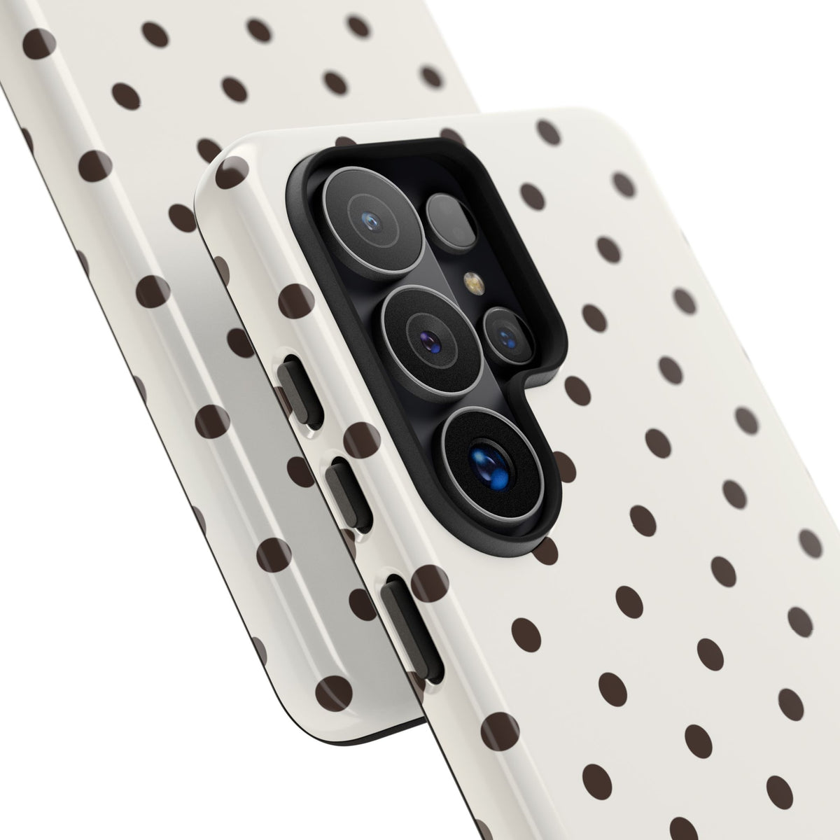 Creamy Mocha Personalised Polka Dot Case