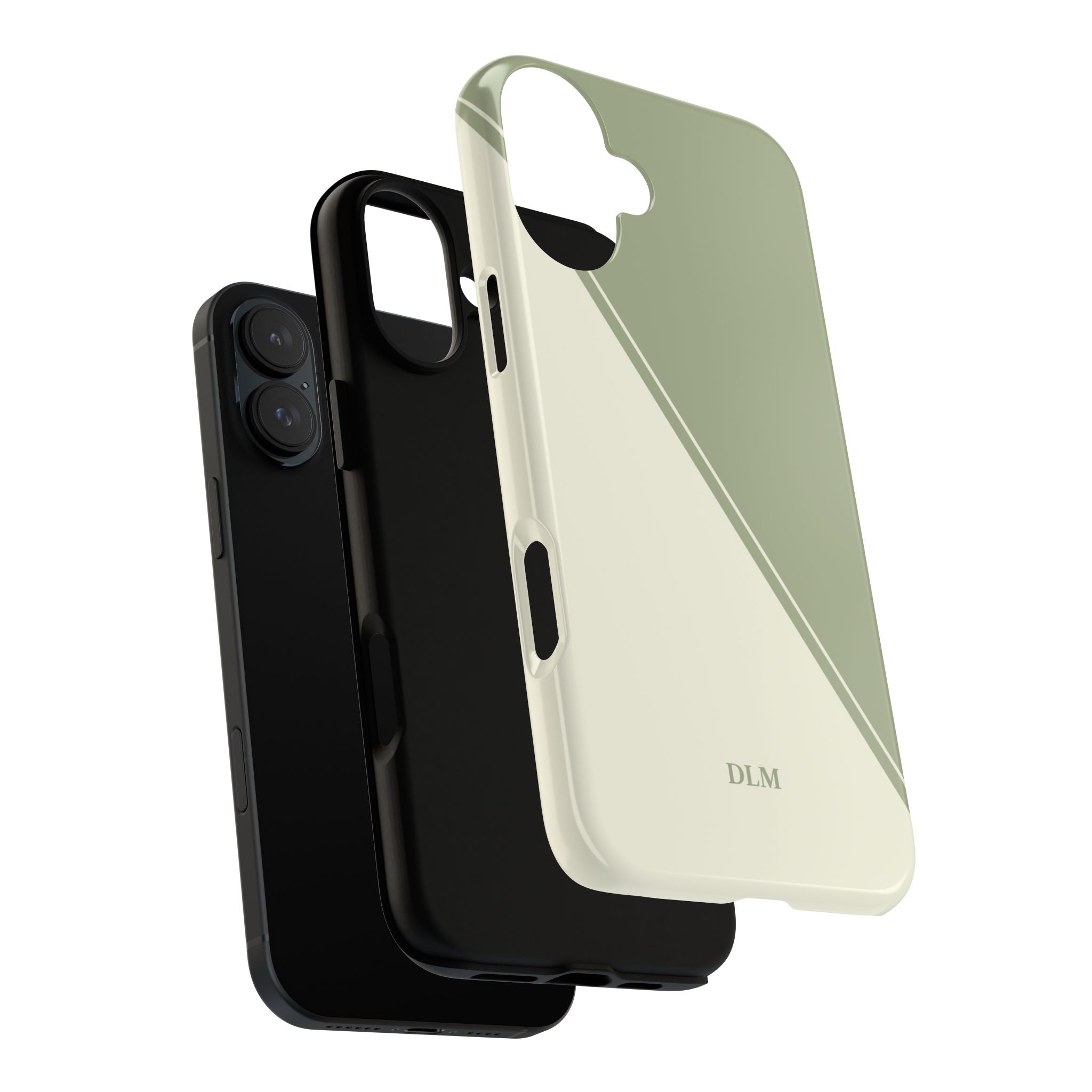 Matcha Two Tone Custom Initials Case
