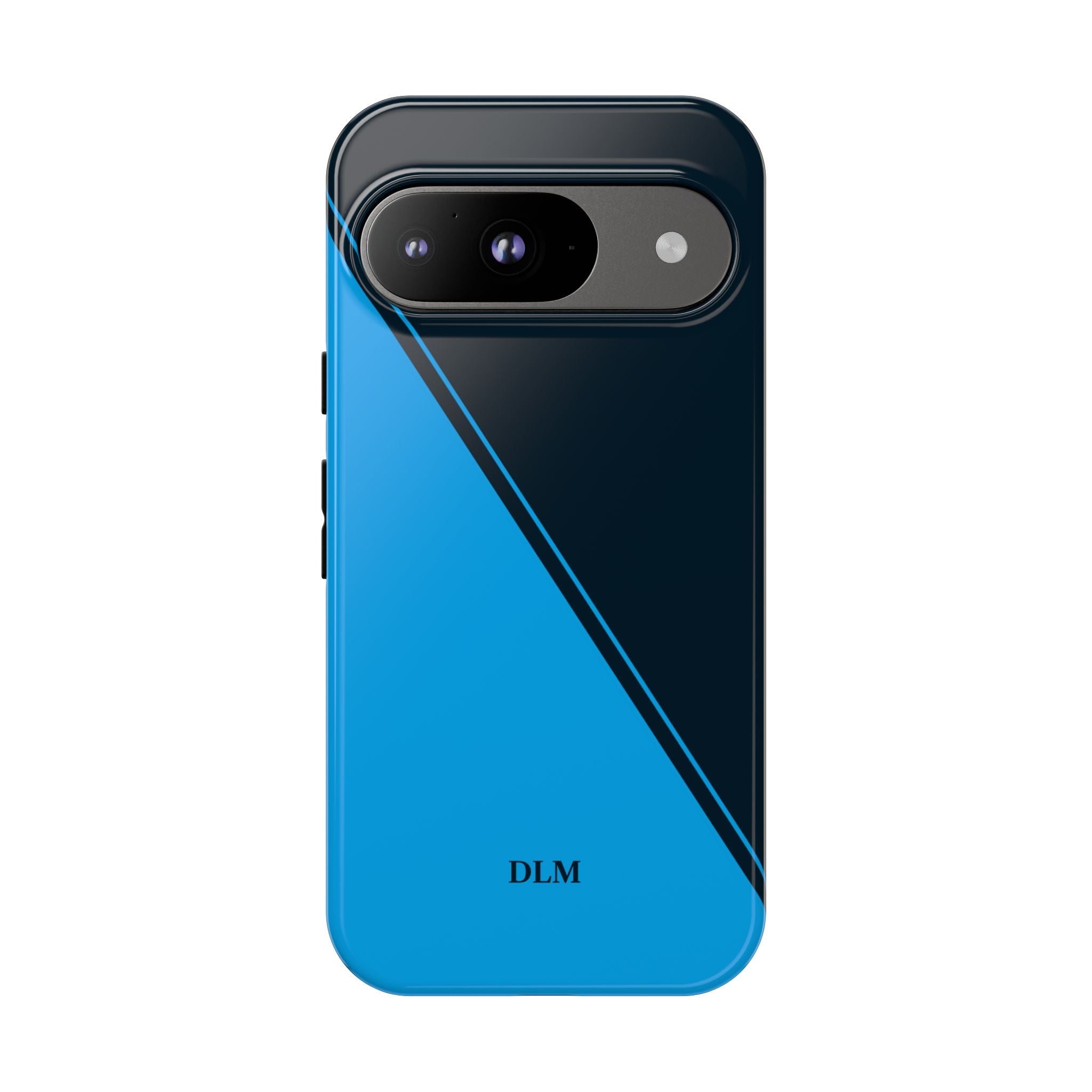 Blues Two Tone Custom Initials Case