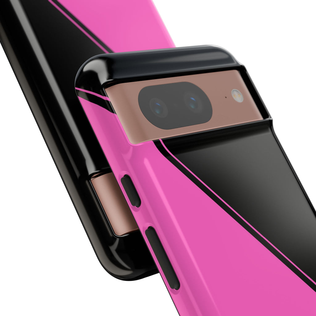 Pink/Black Two Tone Custom Initials Case