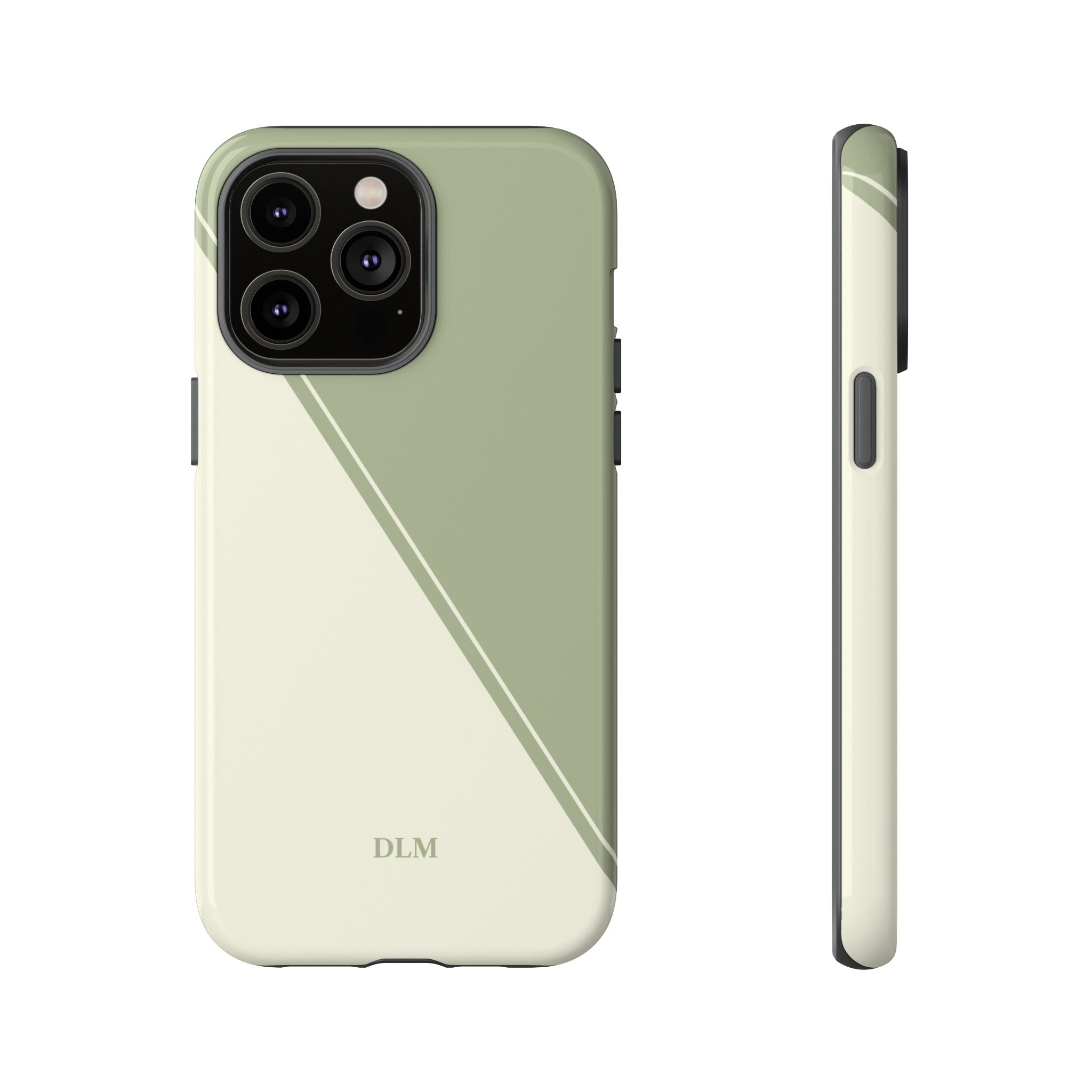 Matcha Two Tone Custom Initials Case