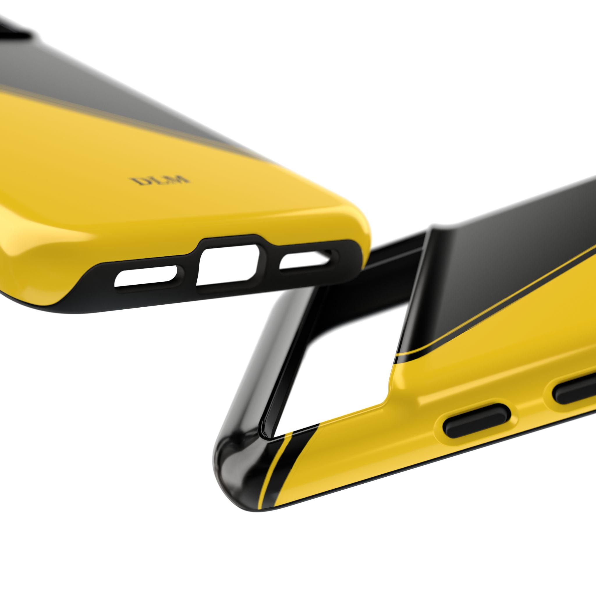 Yellow/Black Two Tone Custom Initials Case