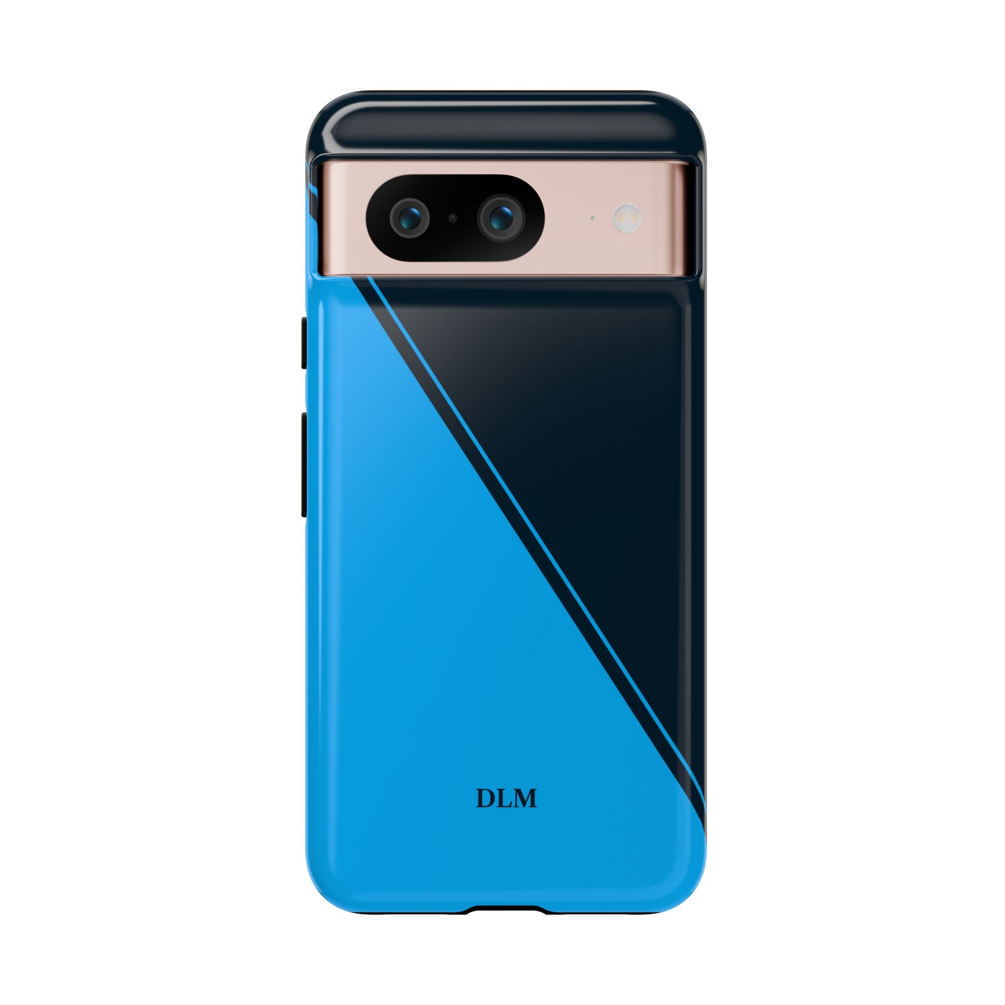 Blues Two Tone Custom Initials Case