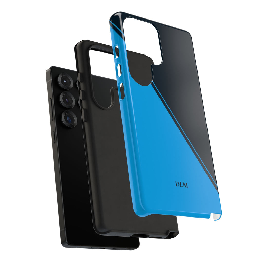 Blues Two Tone Custom Initials Case