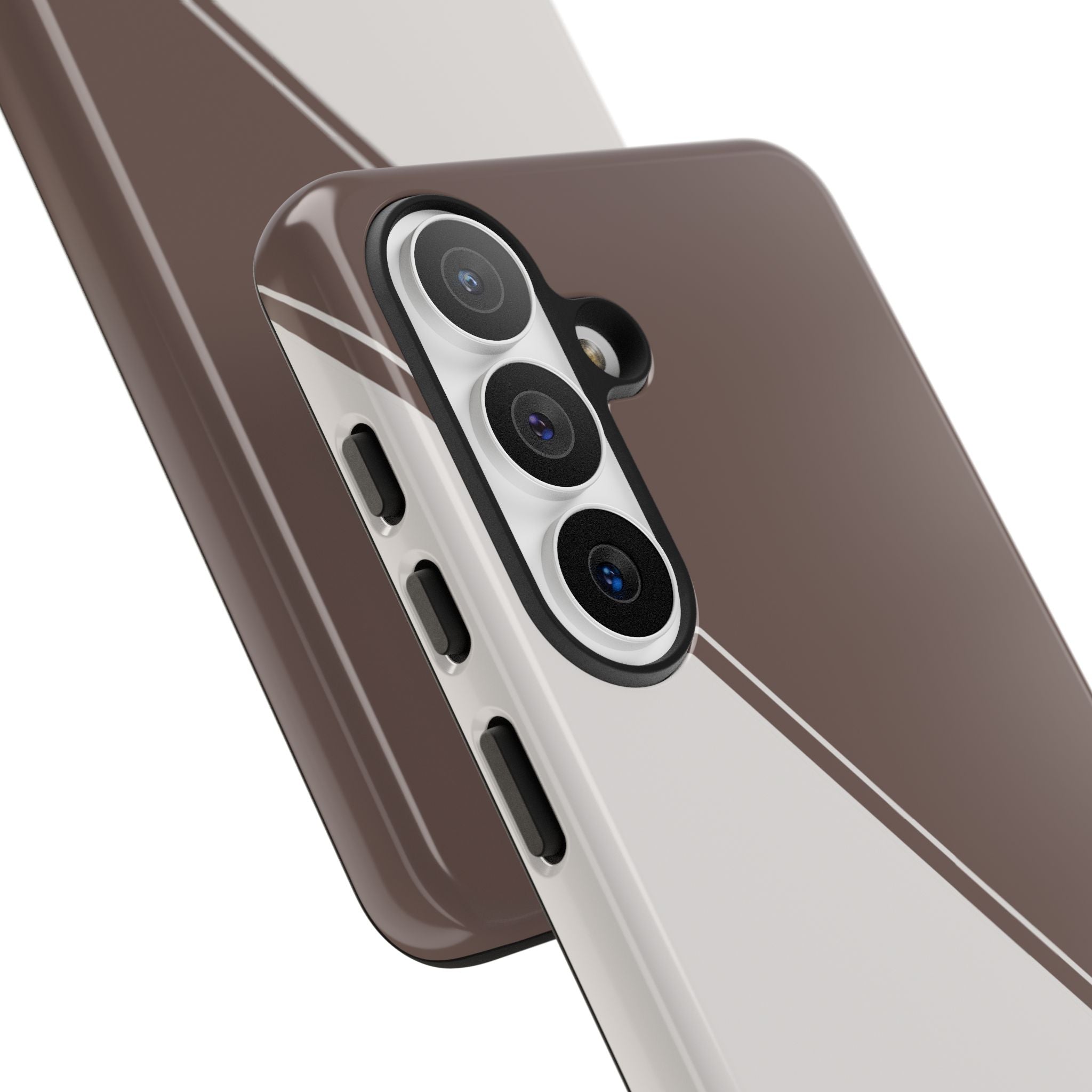Brown/Cream Two Tone Custom Initials Case