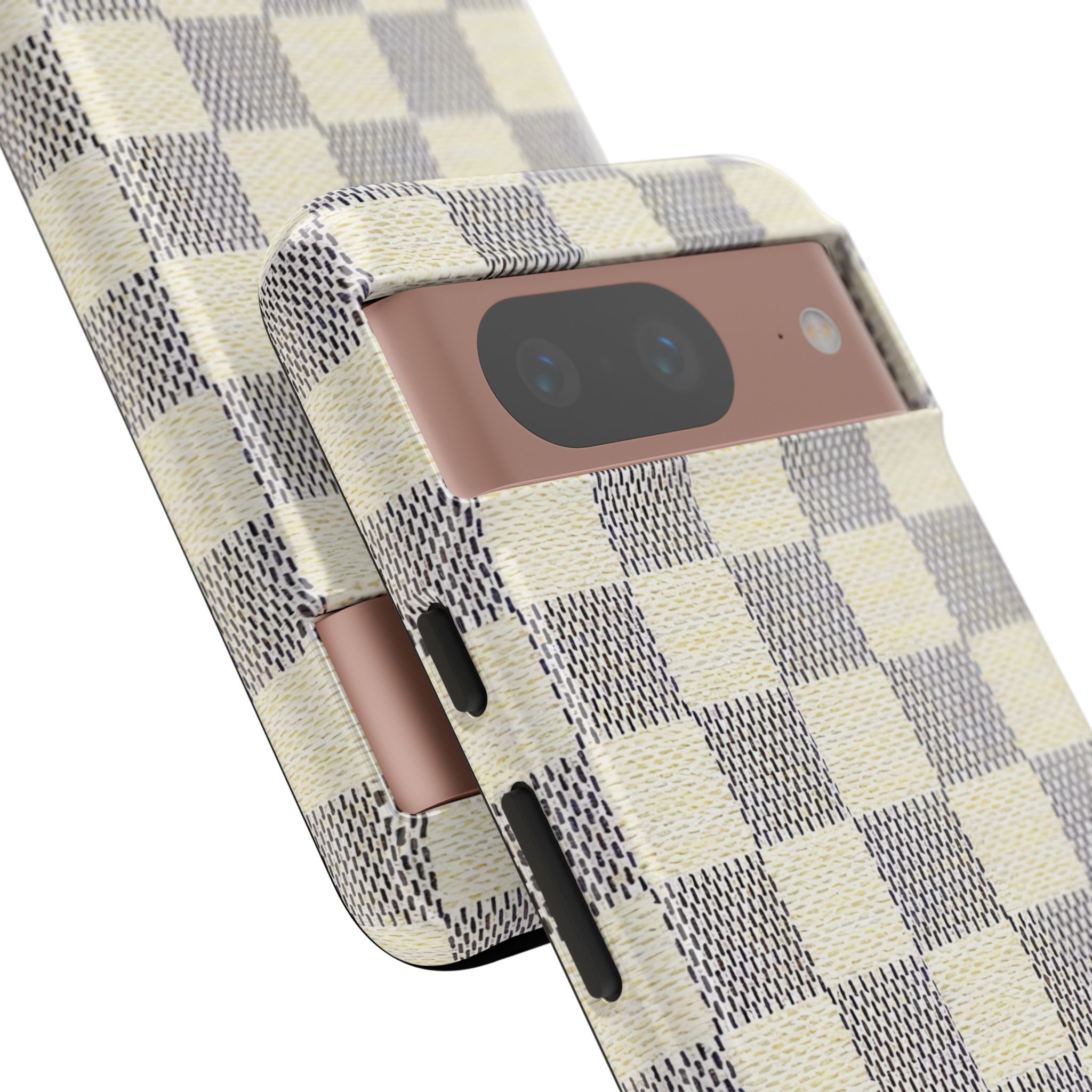 Checkered Cream Phone Case