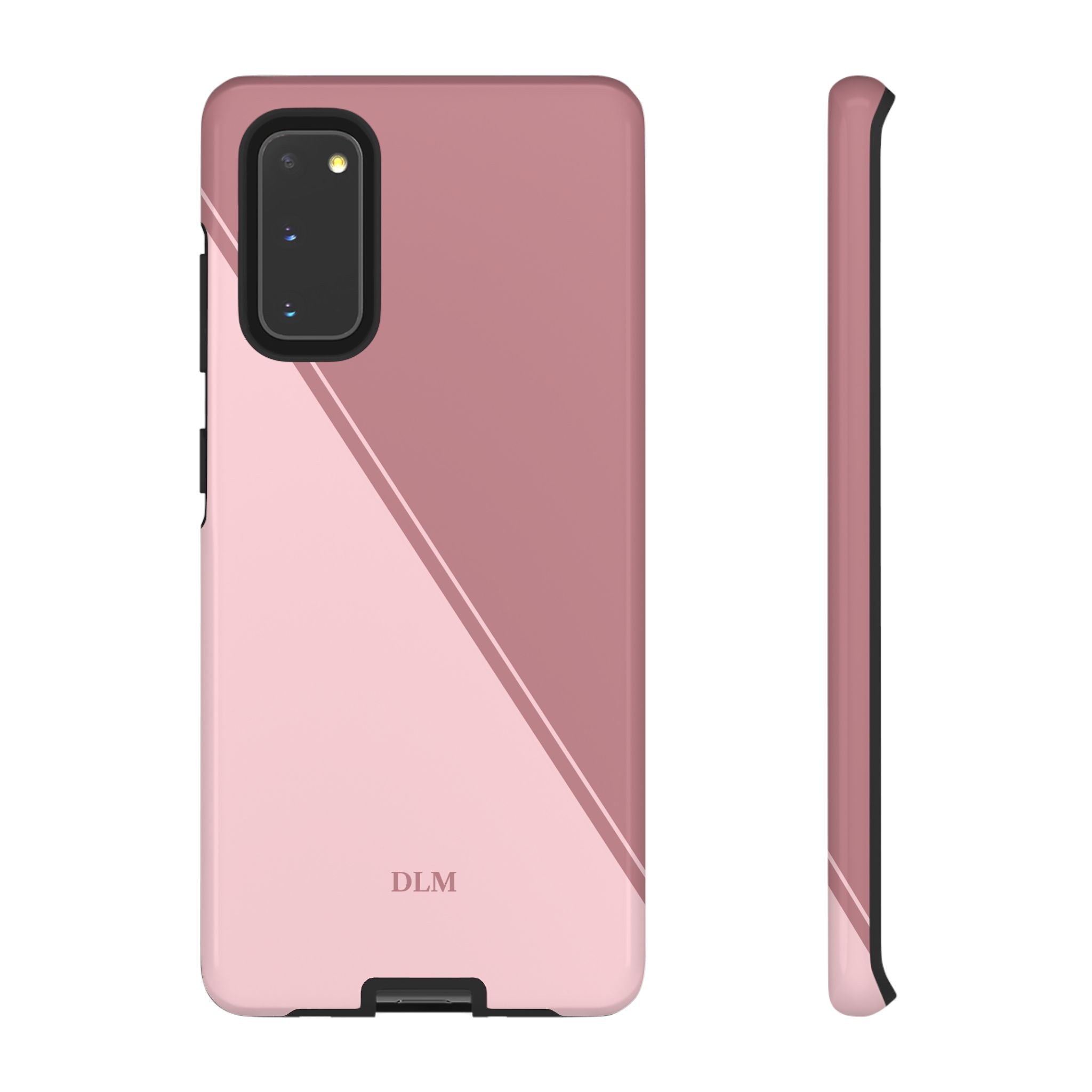 Pinks Two Tone Custom Initials Case