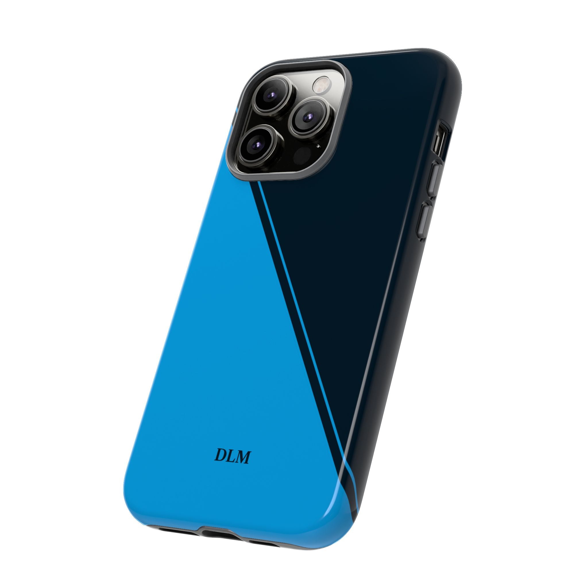 Blues Two Tone Custom Initials Case