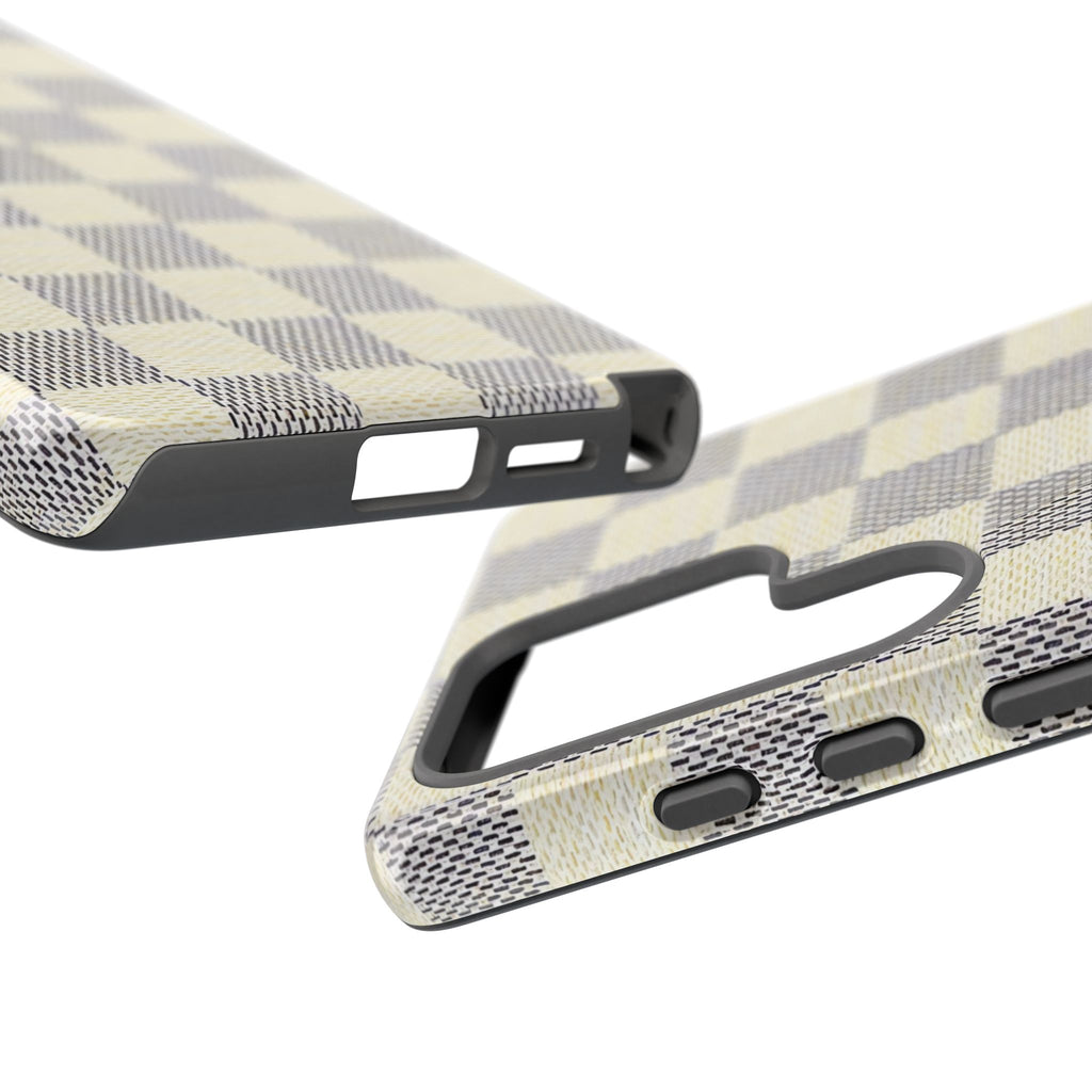 Checkered Cream Phone Case